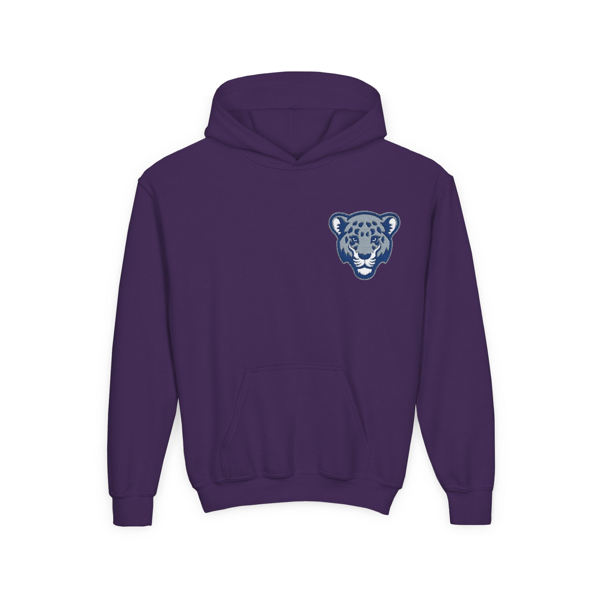 Jaguar Face Embroidered Youth Hoodie - Soft, Stylish & Perfect for Kids