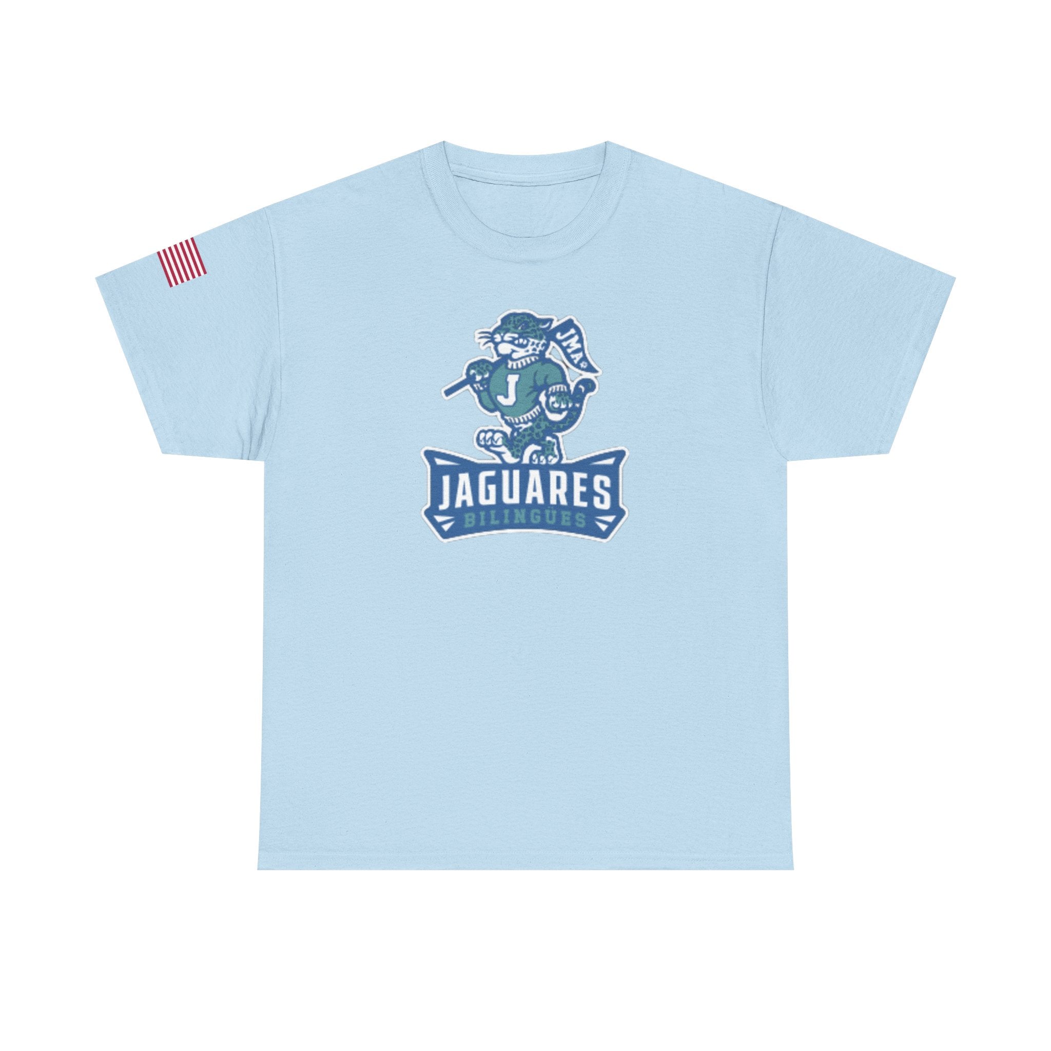 JMA Jaguares w/American Flag Unisex Heavy Cotton Tee