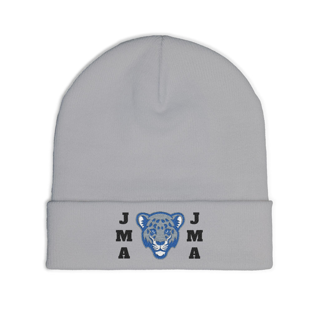 Embroidered Jaguar Knit Beanie for Cozy Style