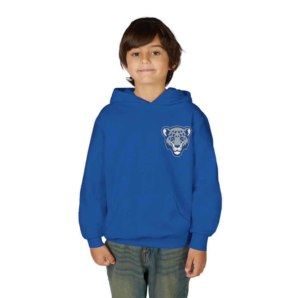 Jaguar Face Embroidered Youth Hoodie - Soft, Stylish & Perfect for Kids