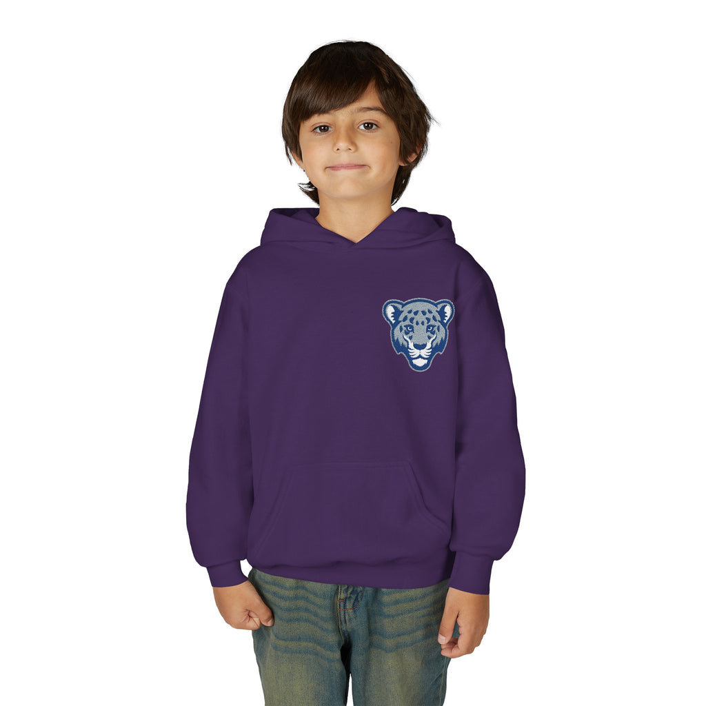 Jaguar Face Embroidered Youth Hoodie - Soft, Stylish & Perfect for Kids