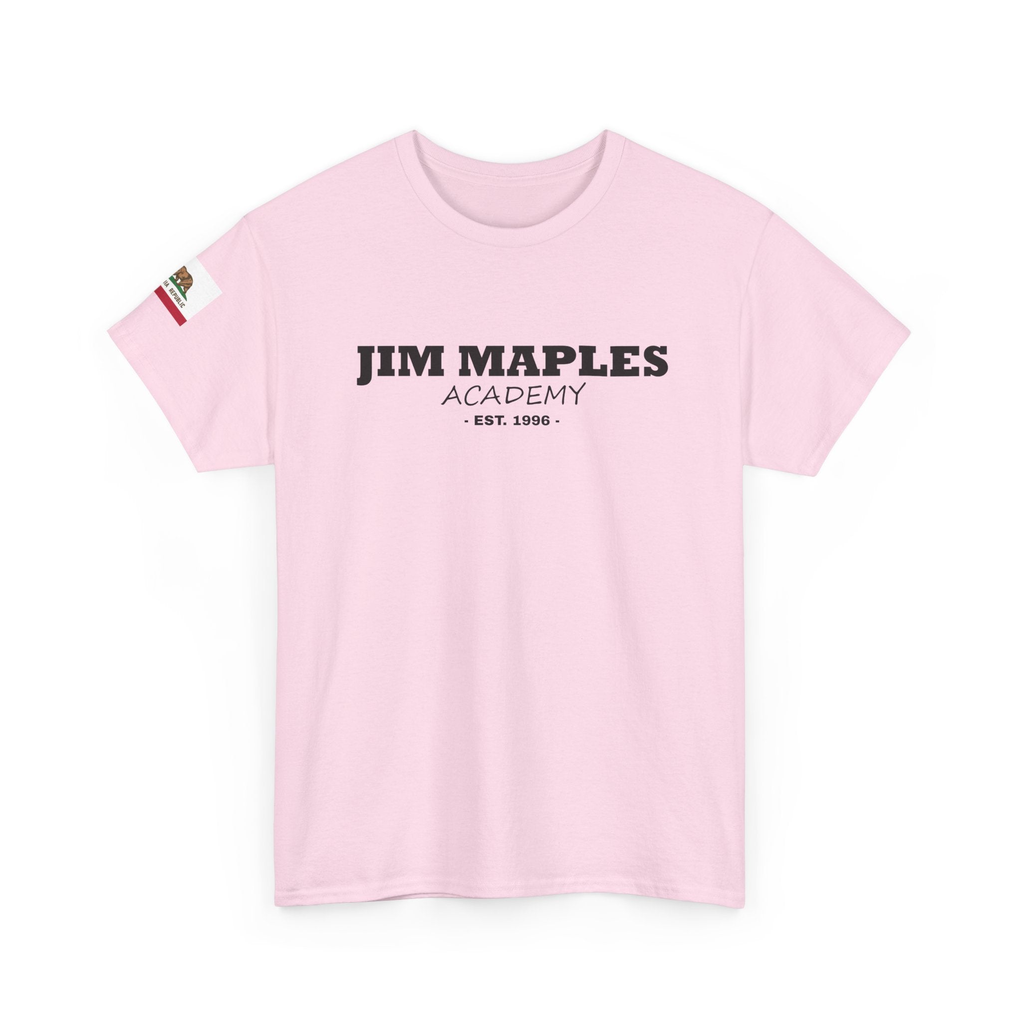 Jim Maples Text w/ California Flag Unisex Heavy Cotton Tee
