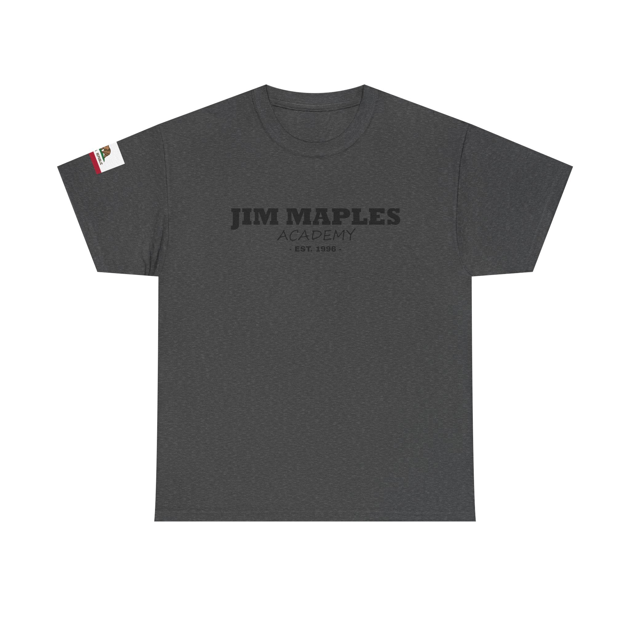 Jim Maples Text w/ California Flag Unisex Heavy Cotton Tee