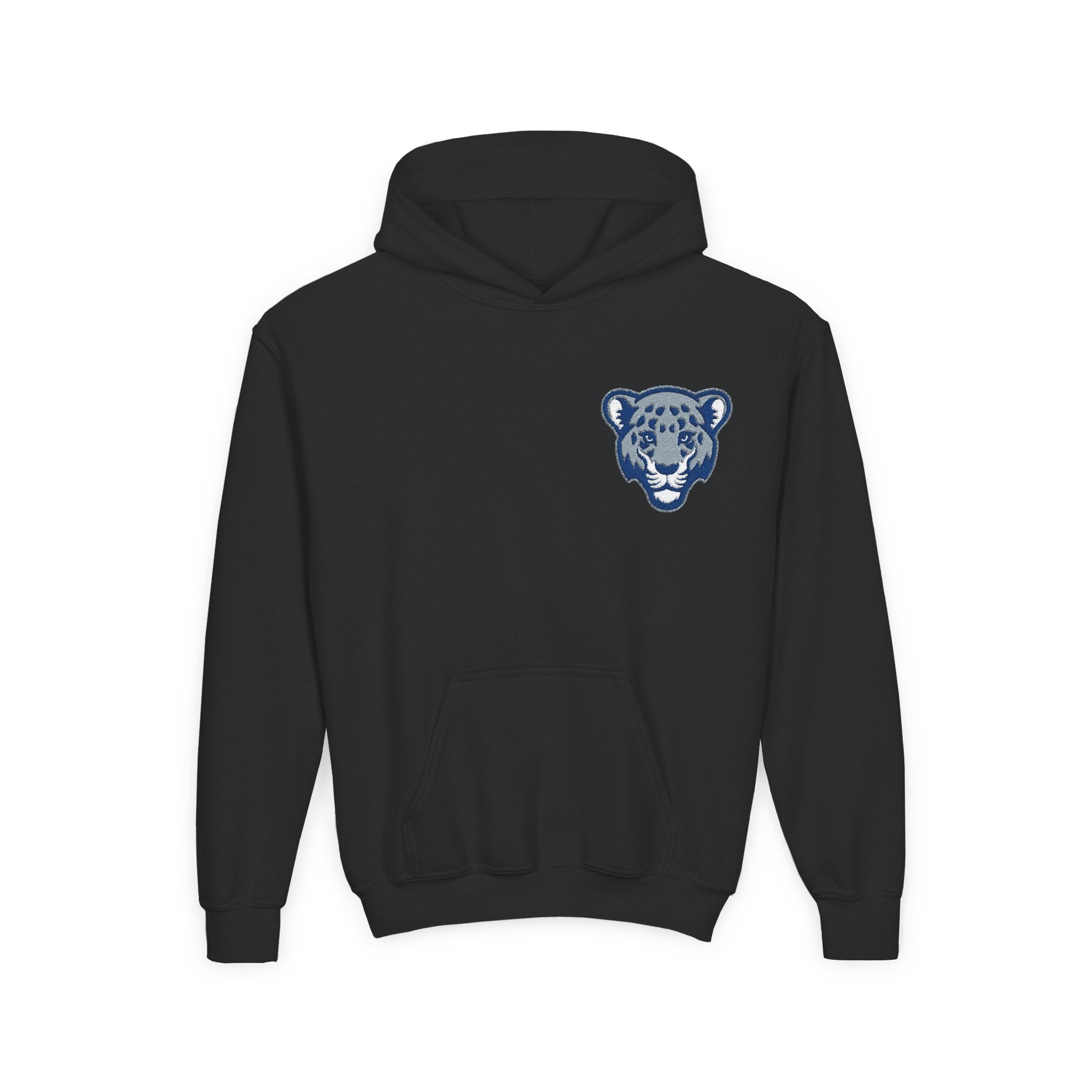 Jaguar Face Embroidered Youth Hoodie - Soft, Stylish & Perfect for Kids