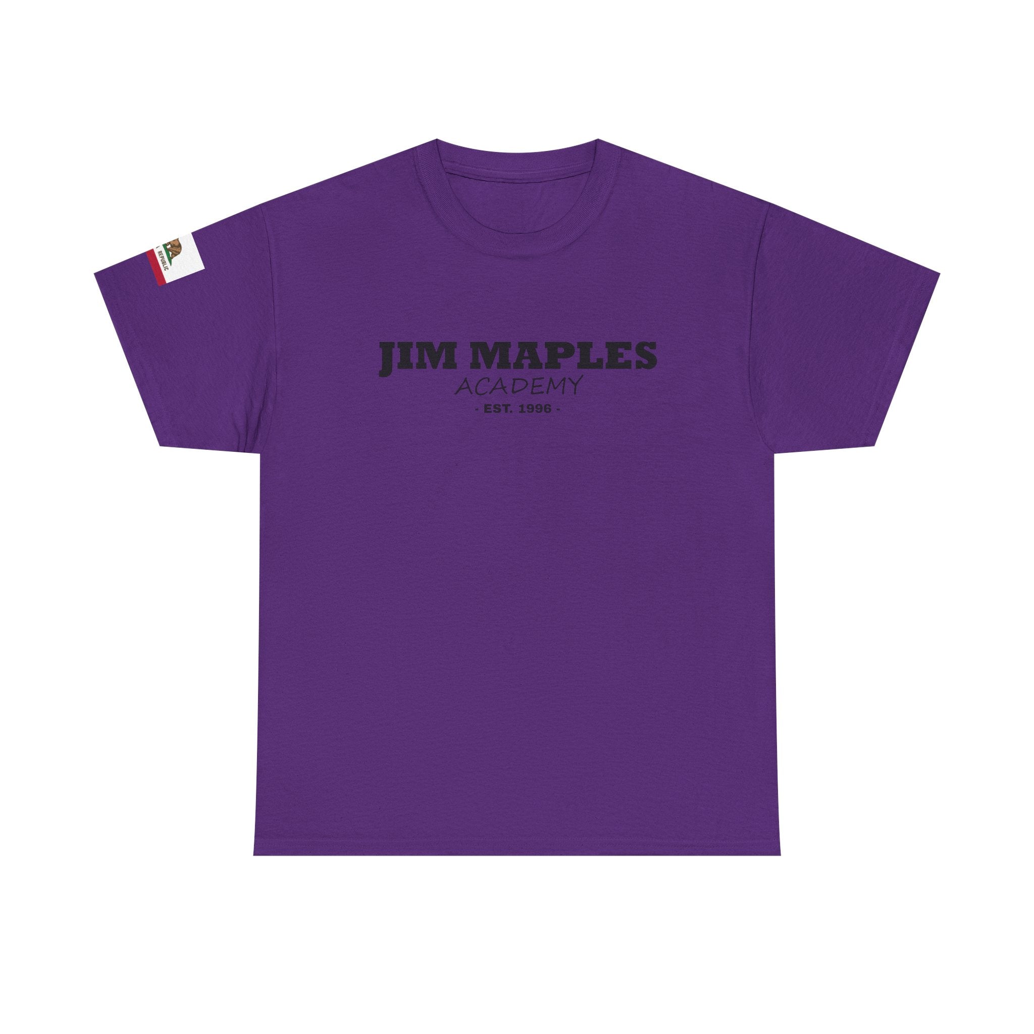 Jim Maples Text w/ California Flag Unisex Heavy Cotton Tee