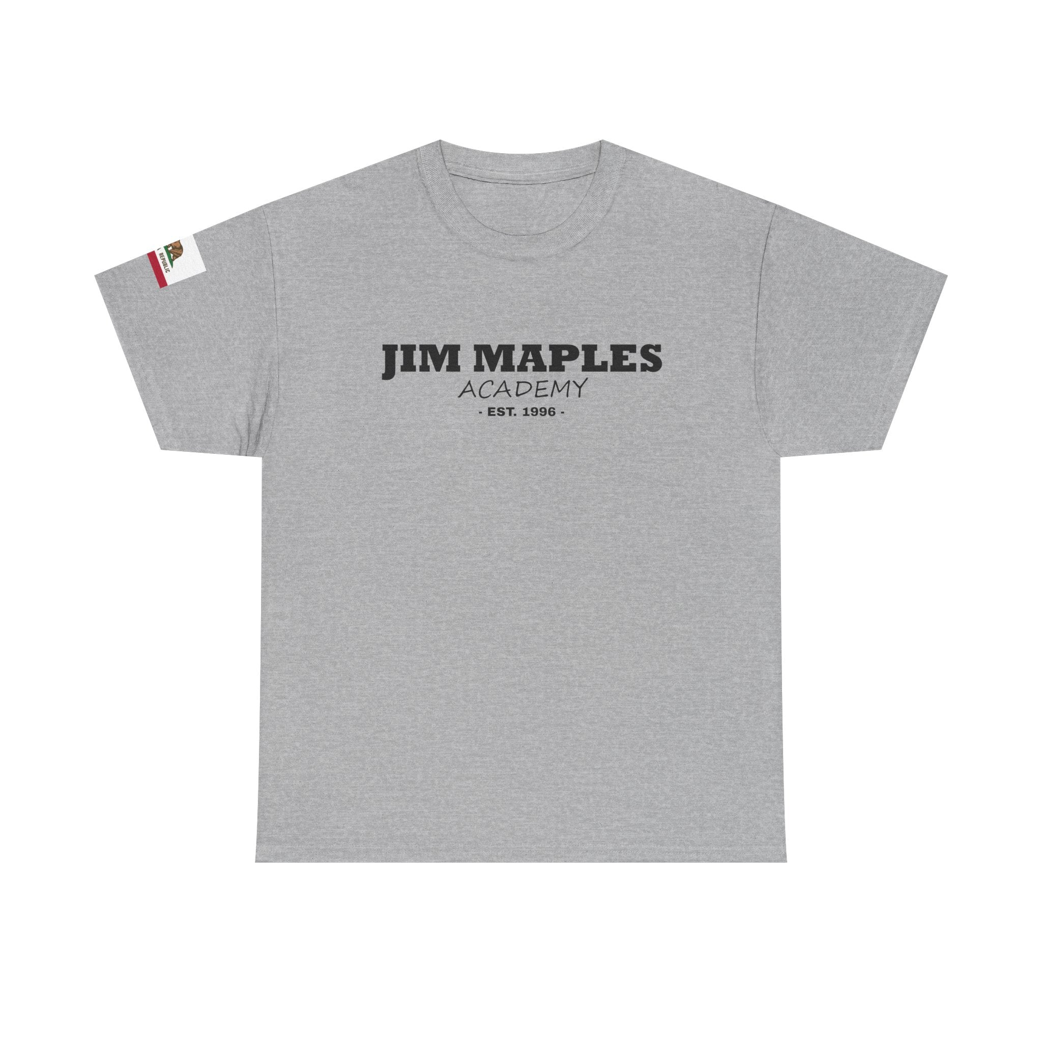 Jim Maples Text w/ California Flag Unisex Heavy Cotton Tee