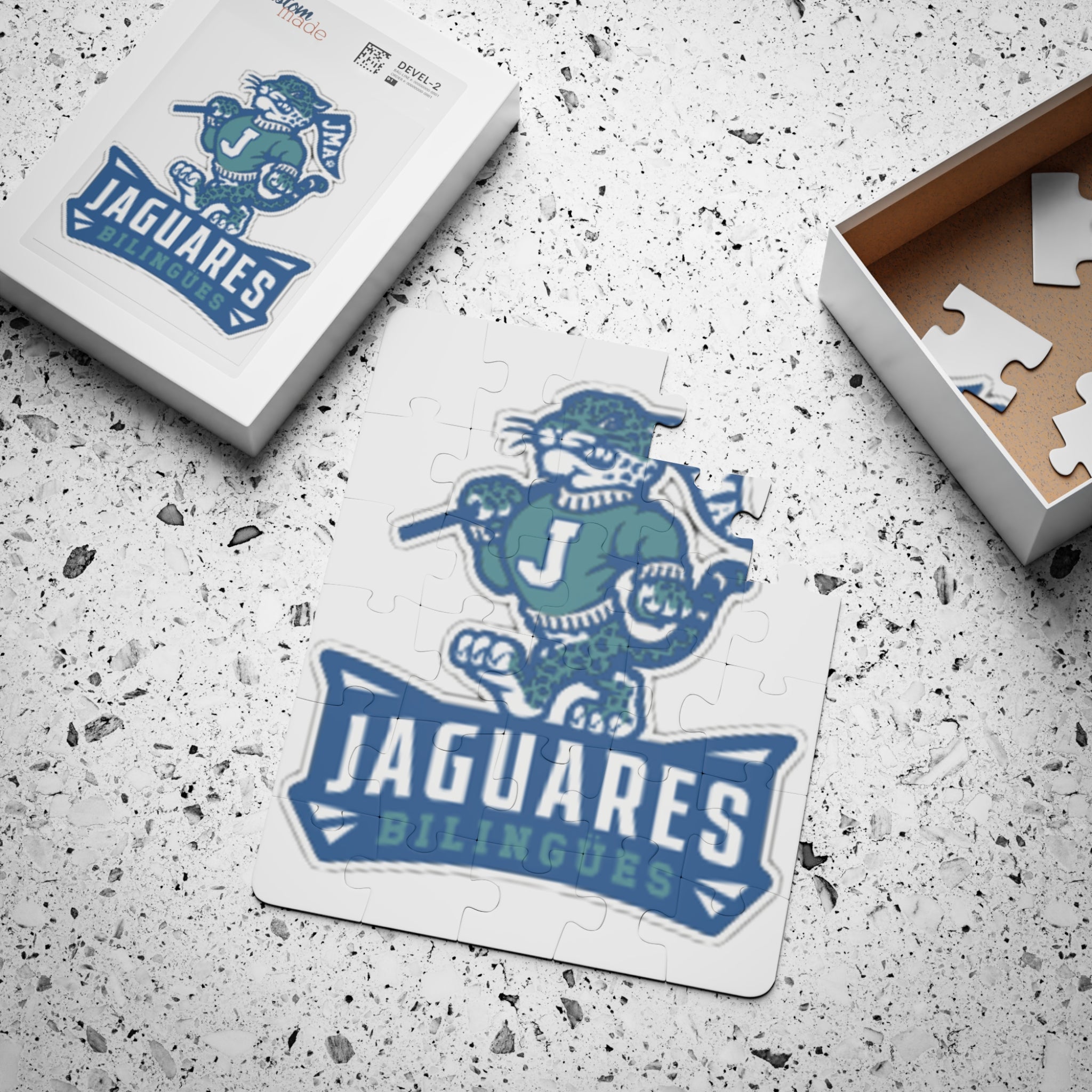 Kids' 30-Piece Puzzle with Jim Maples Jaguares Design