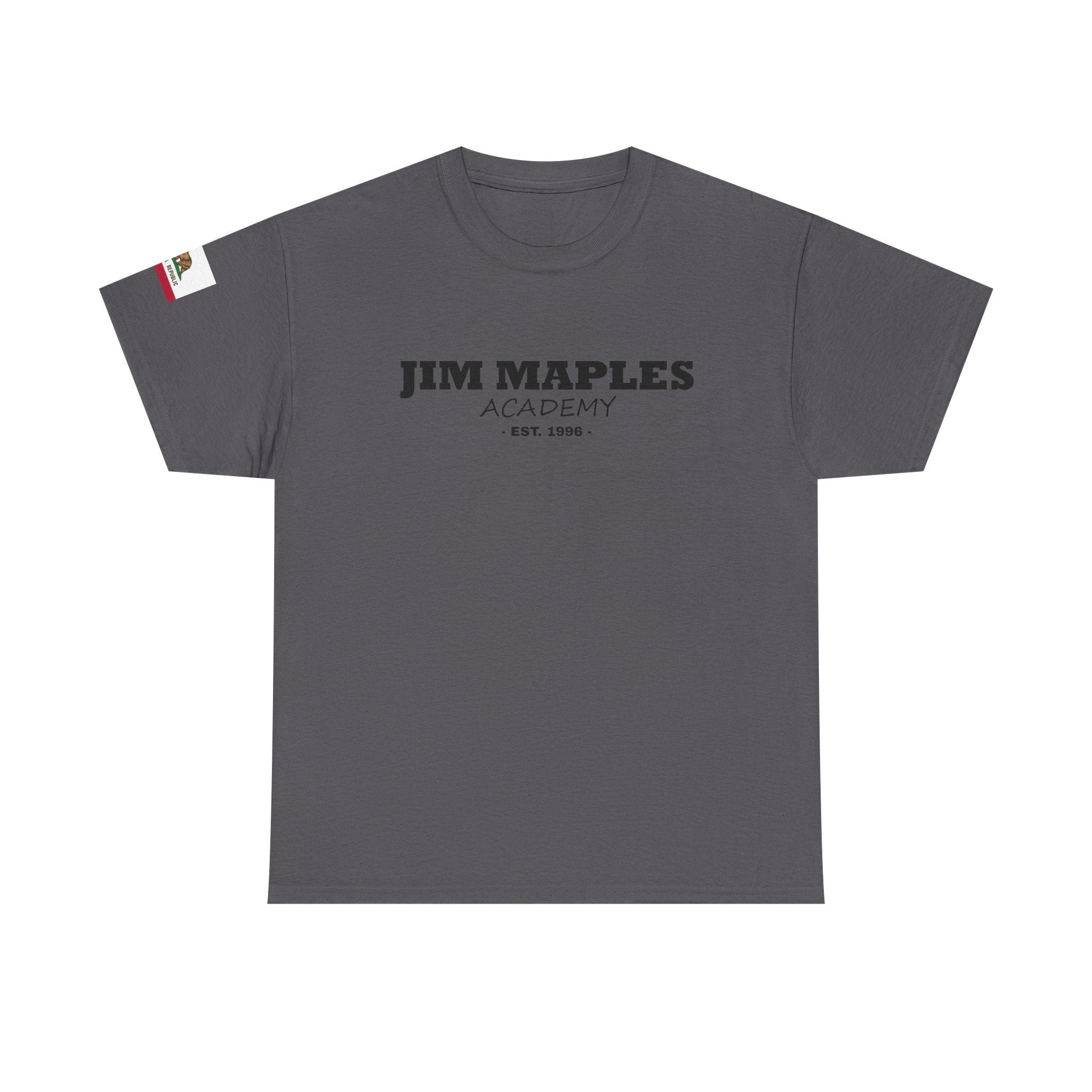 Jim Maples Text w/ California Flag Unisex Heavy Cotton Tee