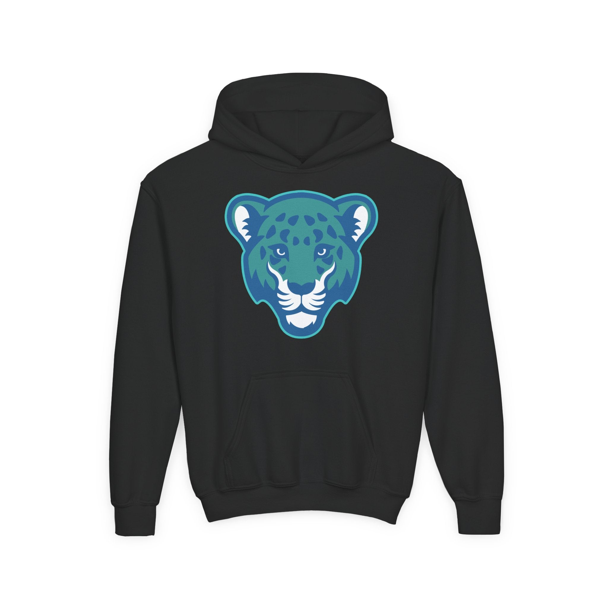 Youth Heavy Blend Hooded Sweatshirt - Cool Tiger Face Design