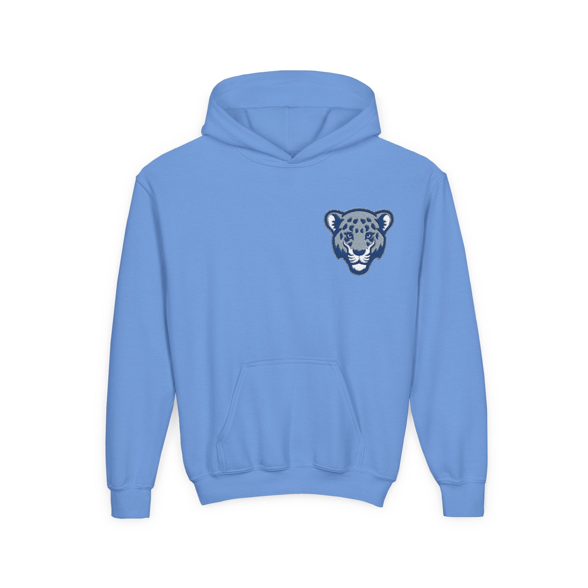 Jaguar Face Embroidered Youth Hoodie - Soft, Stylish & Perfect for Kids