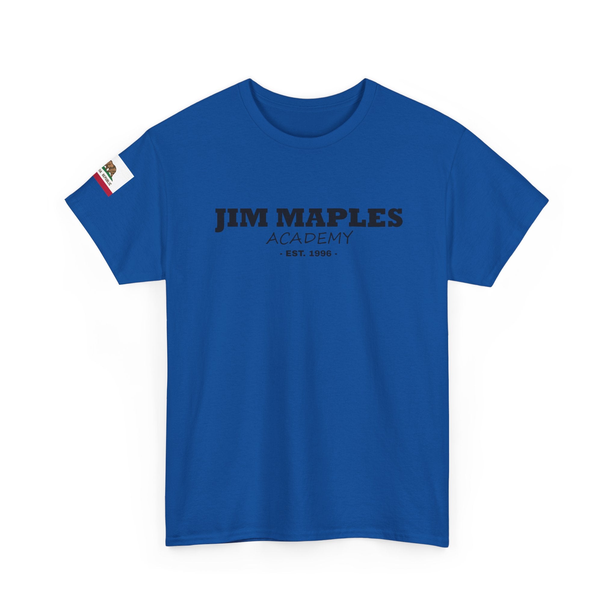 Jim Maples Text w/ California Flag Unisex Heavy Cotton Tee
