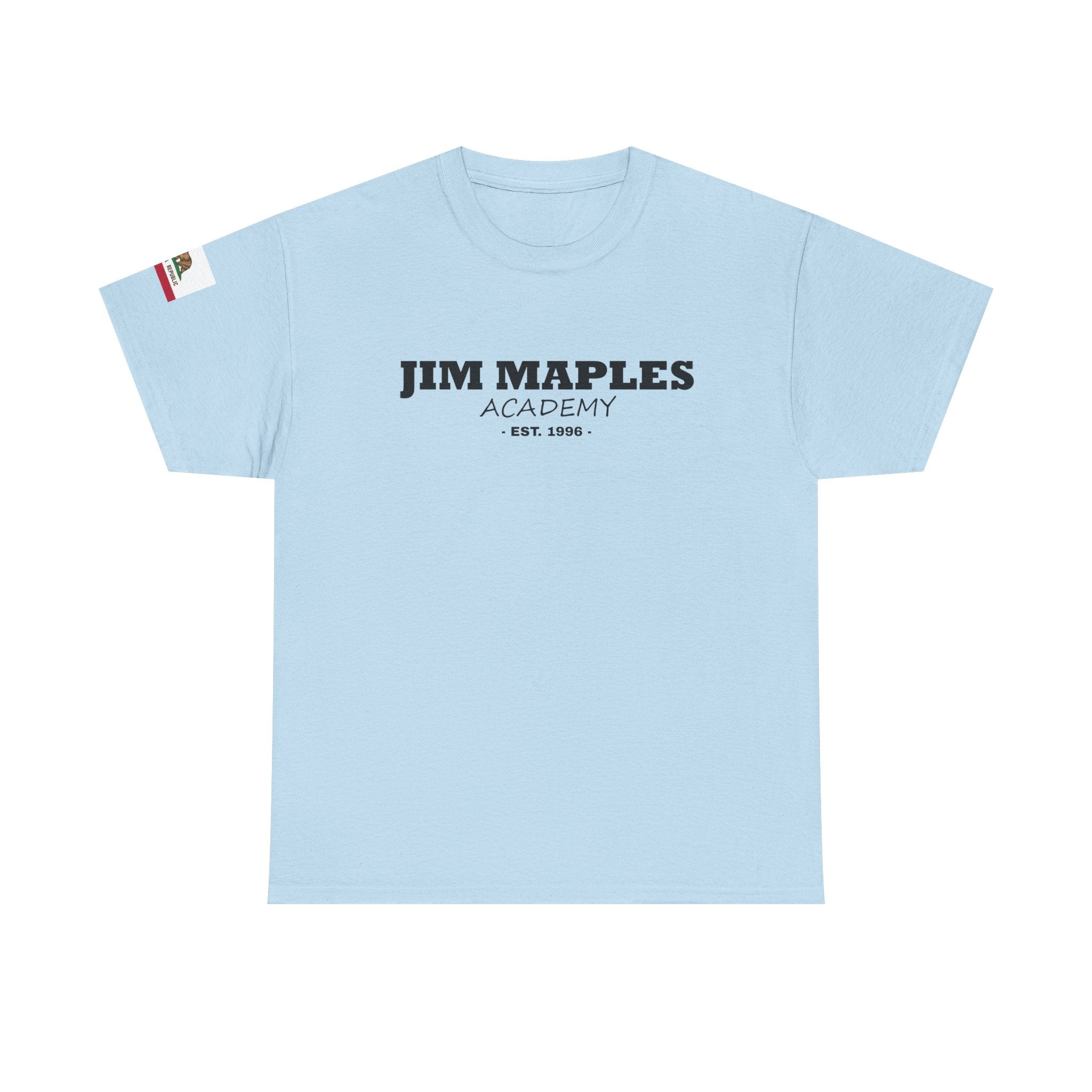 Jim Maples Text w/ California Flag Unisex Heavy Cotton Tee