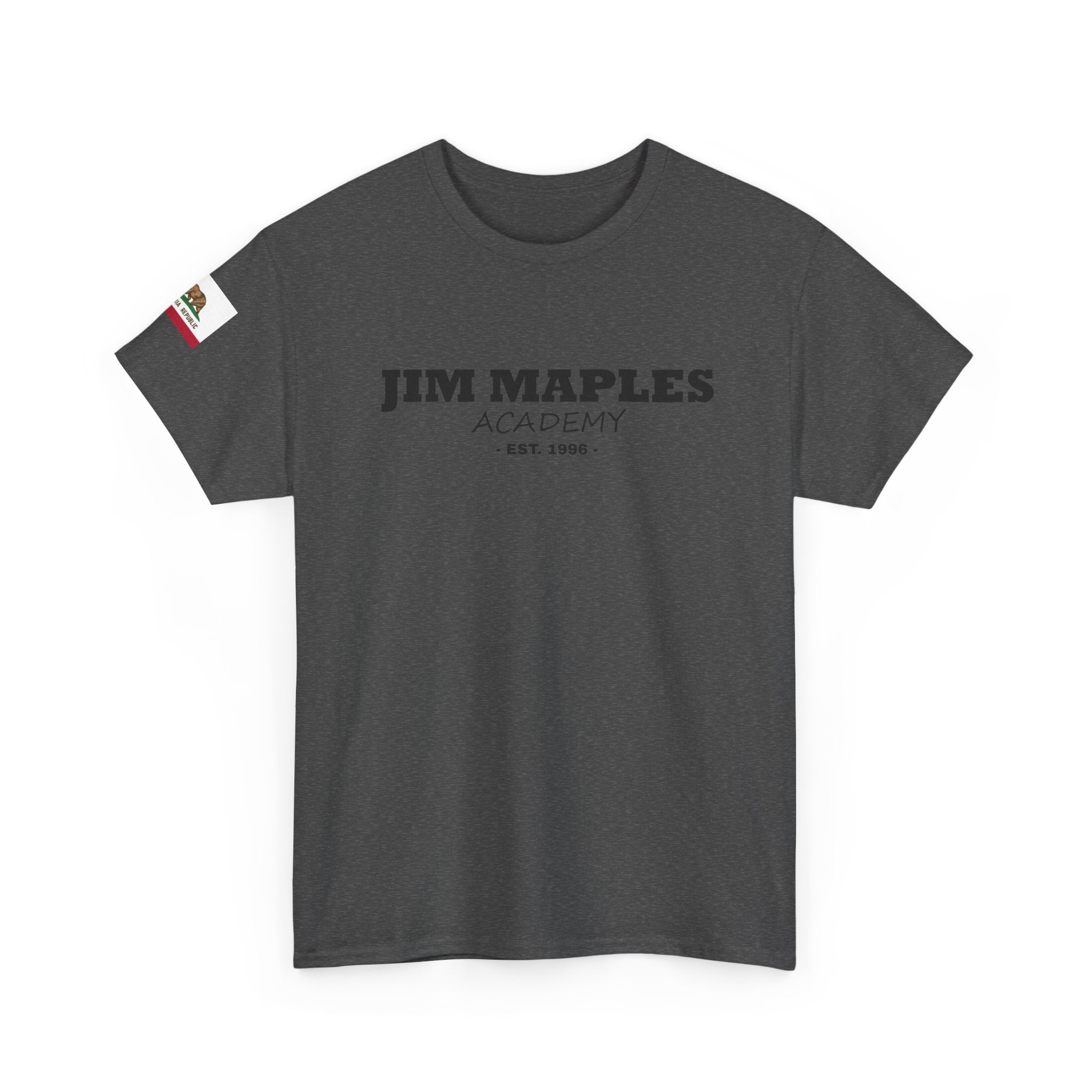 Jim Maples Text w/ California Flag Unisex Heavy Cotton Tee