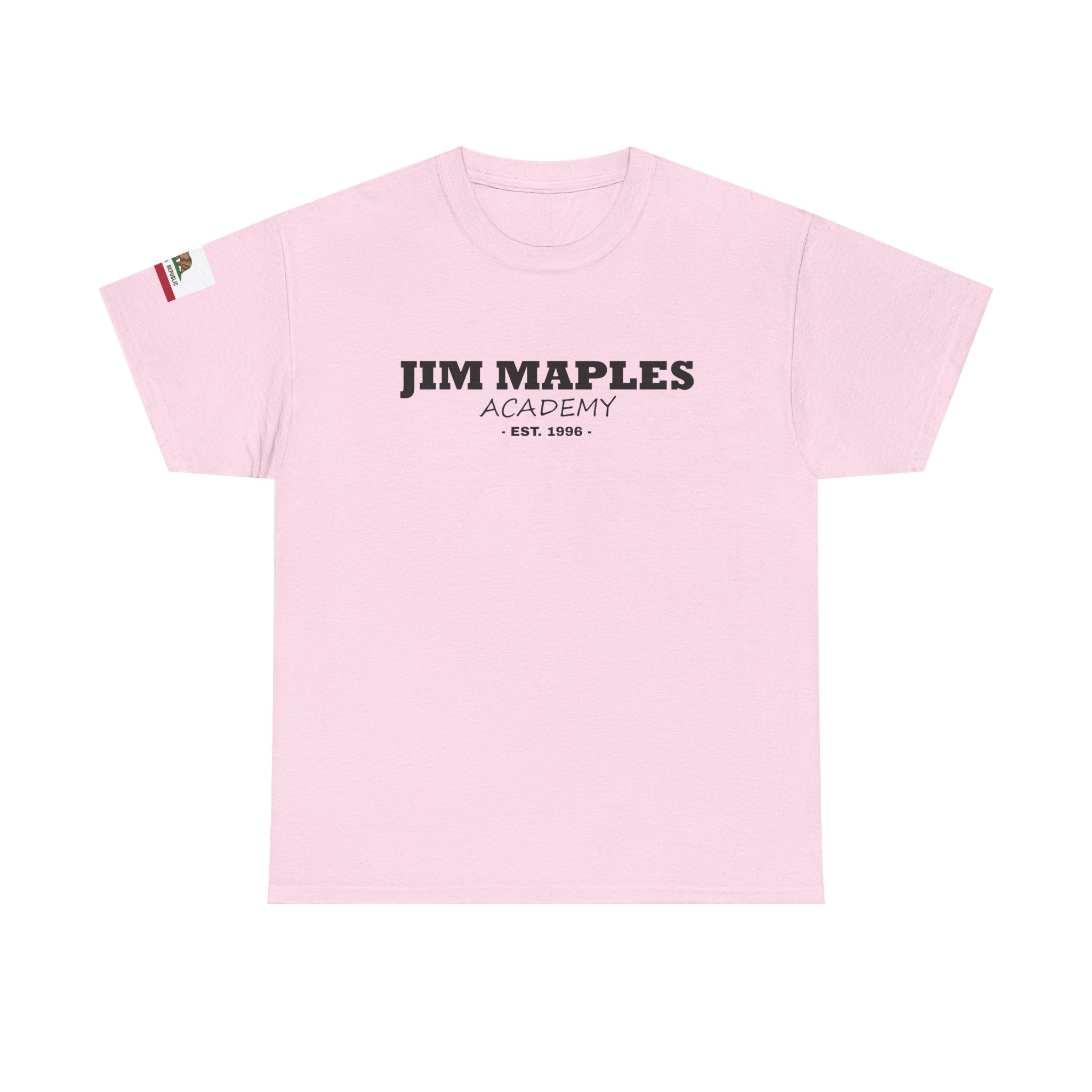 Jim Maples Text w/ California Flag Unisex Heavy Cotton Tee