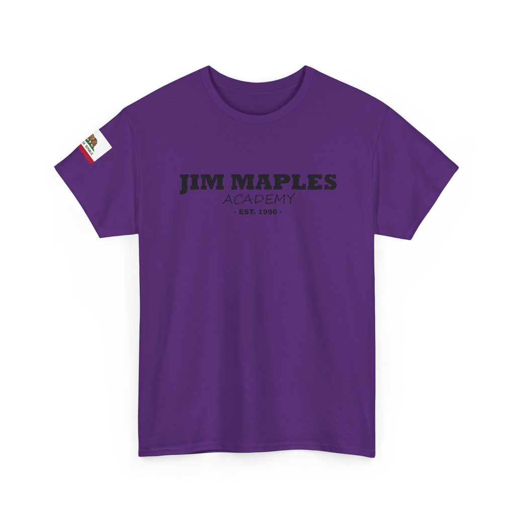 Jim Maples Text w/ California Flag Unisex Heavy Cotton Tee