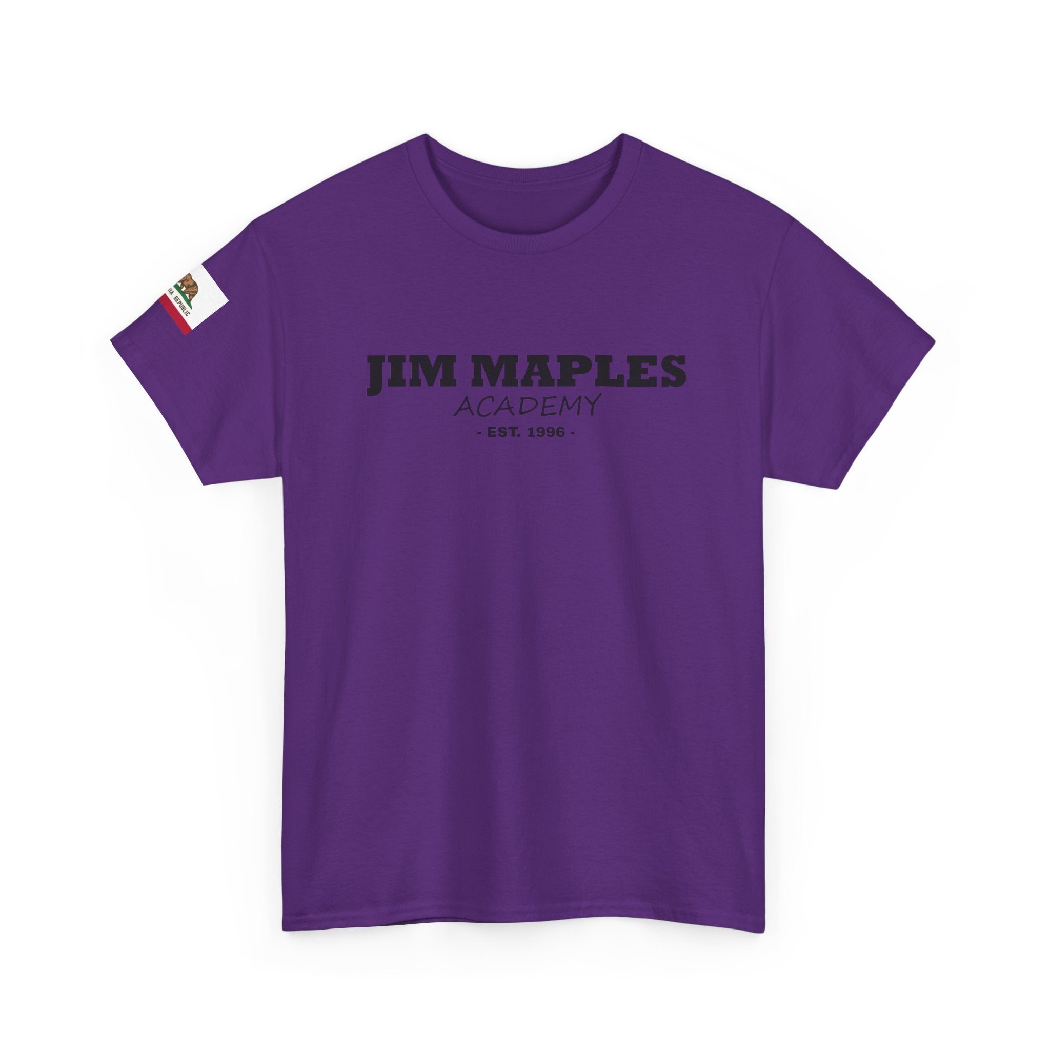 Jim Maples Text w/ California Flag Unisex Heavy Cotton Tee