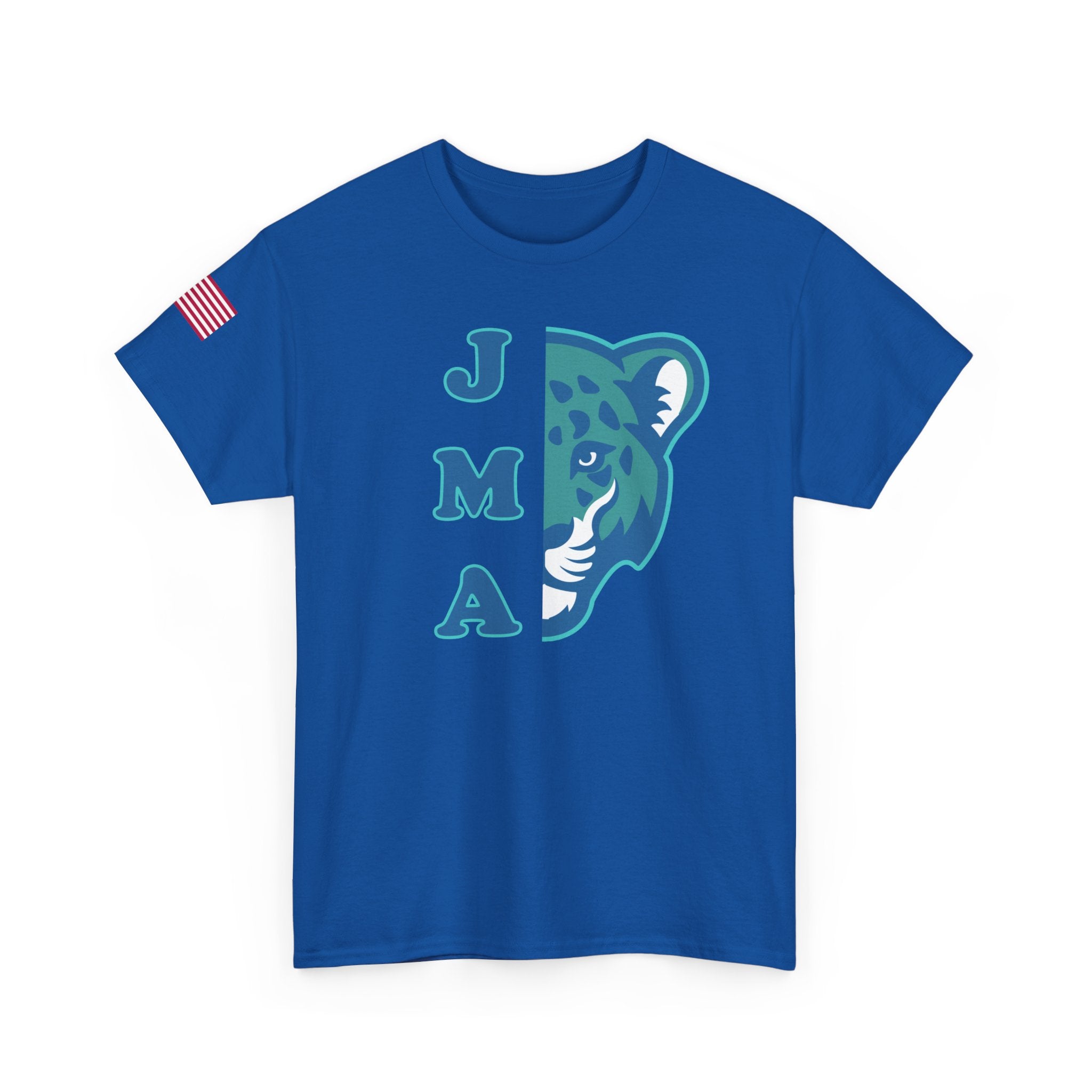 JMA Jag w/American Flag Unisex Heavy Cotton Tee