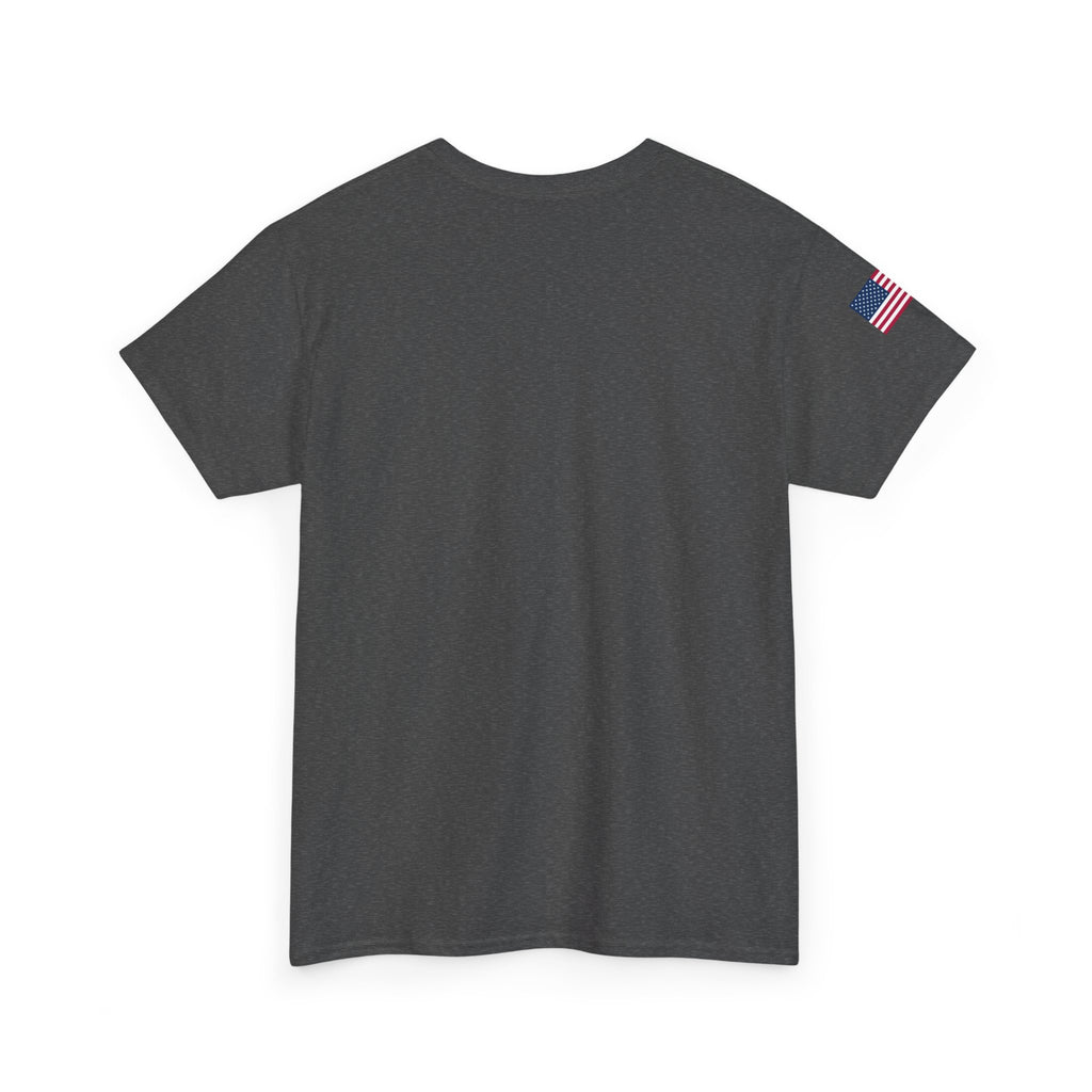 JMA Wording w/American Flag Unisex Heavy Cotton Tee with