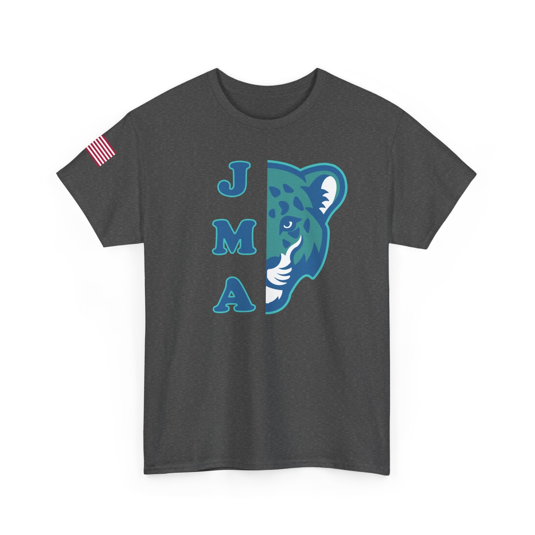 JMA Jag w/American Flag Unisex Heavy Cotton Tee