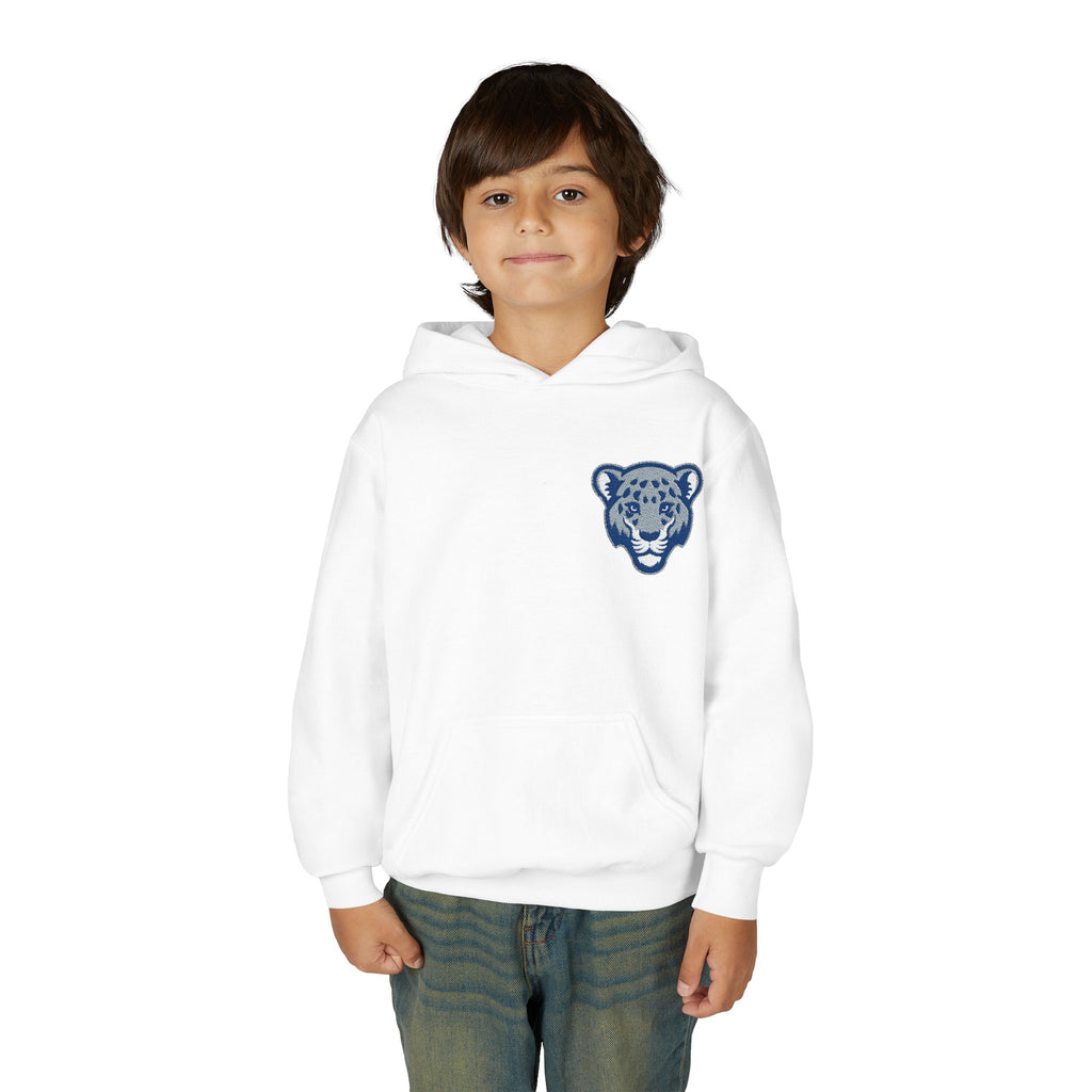 Jaguar Face Embroidered Youth Hoodie - Soft, Stylish & Perfect for Kids