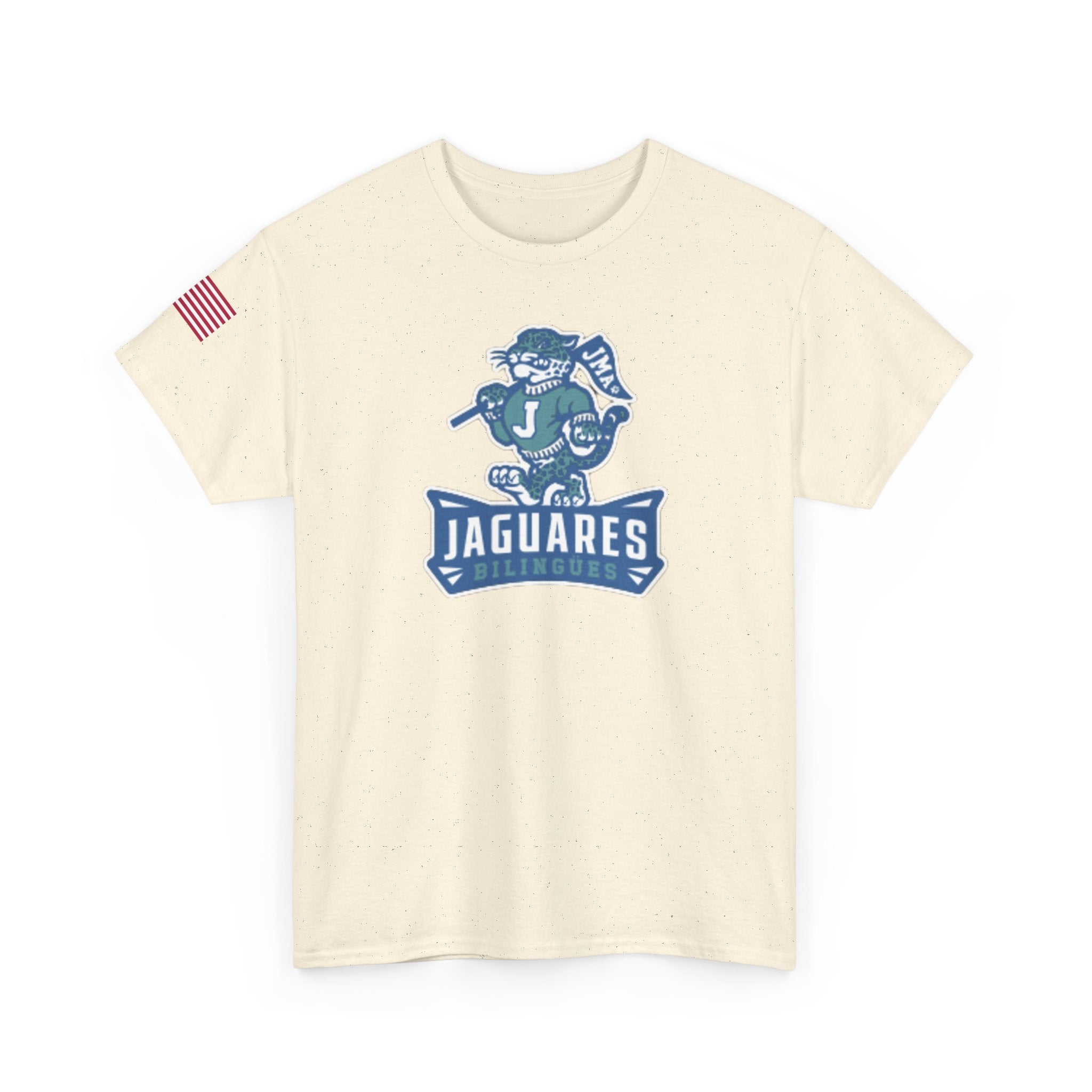 JMA Jaguares w/American Flag Unisex Heavy Cotton Tee