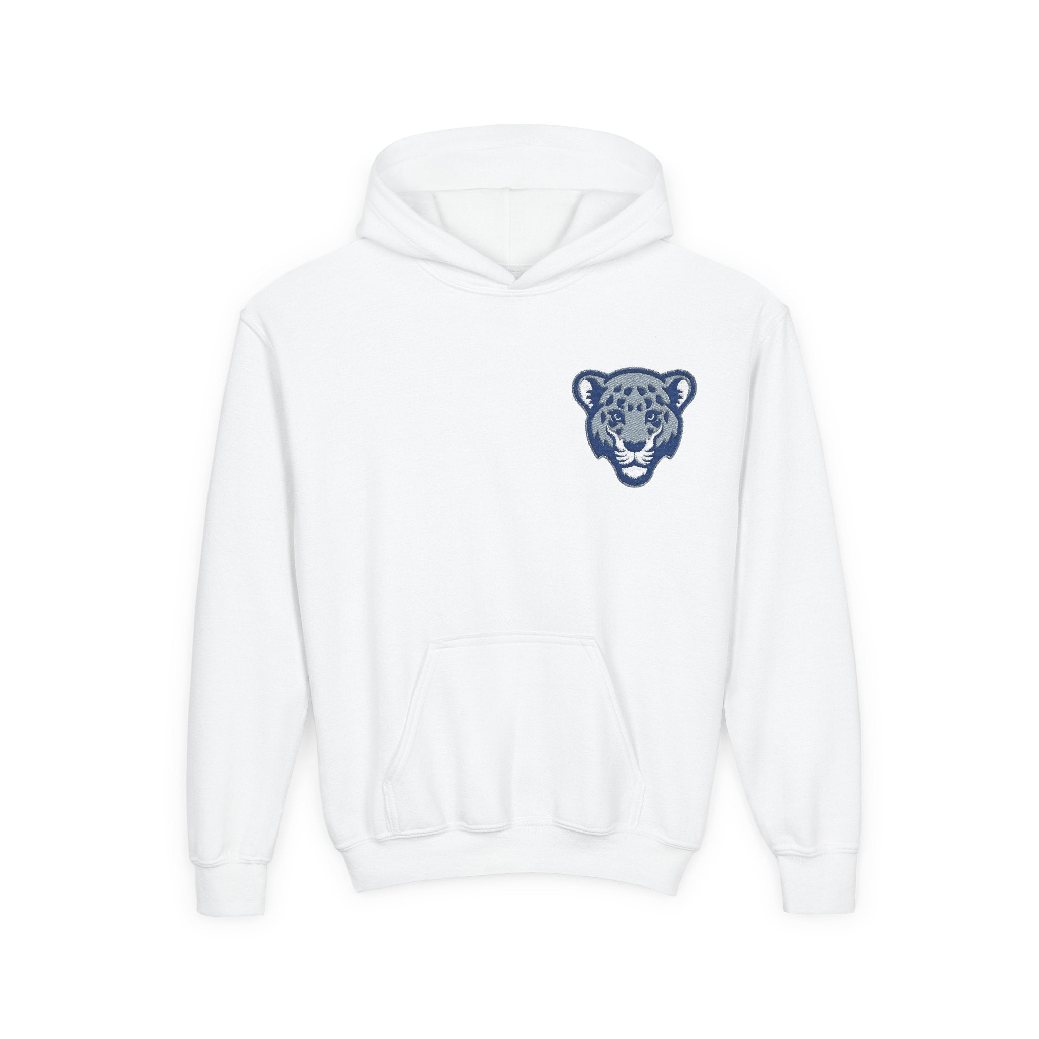 Jaguar Face Embroidered Youth Hoodie - Soft, Stylish & Perfect for Kids