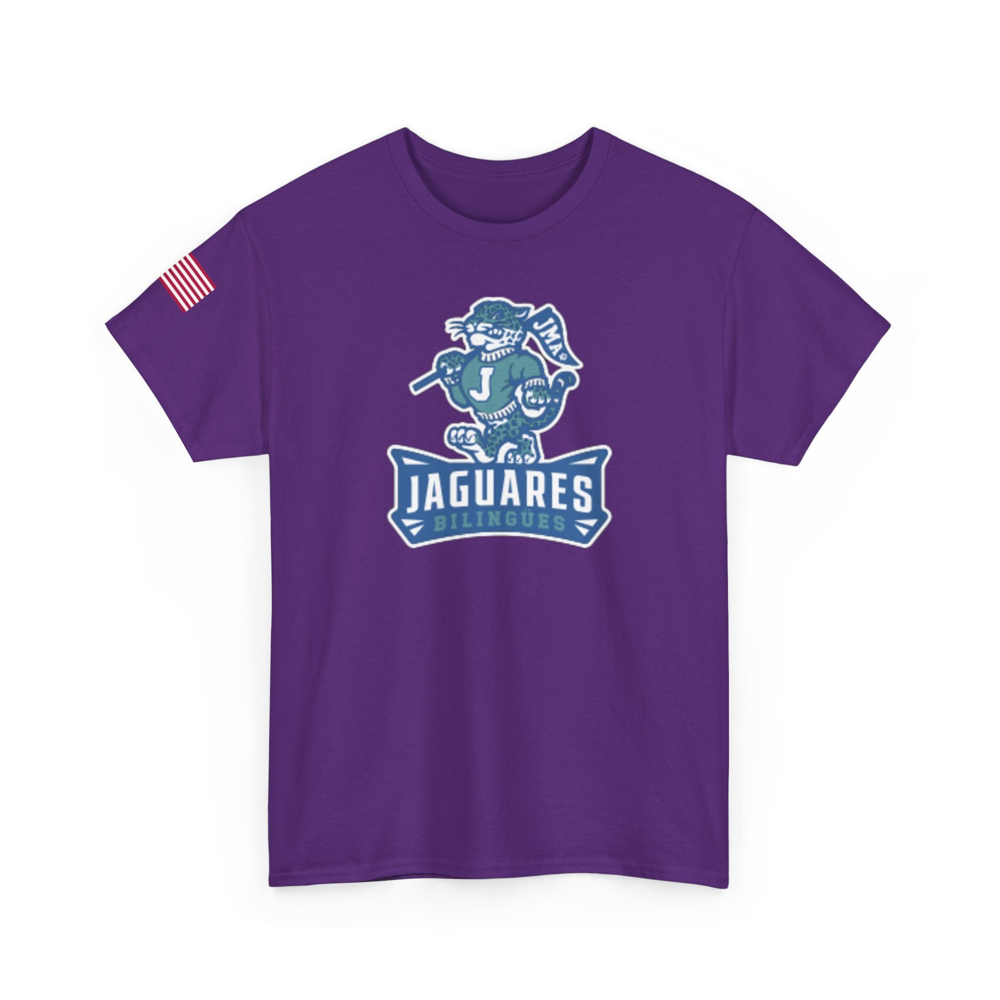 JMA Jaguares w/American Flag Unisex Heavy Cotton Tee