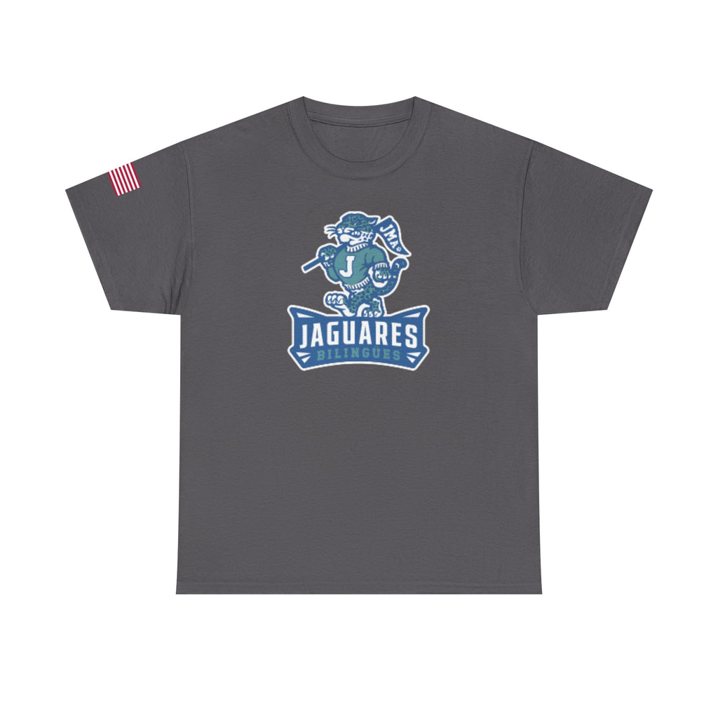 JMA Jaguares w/American Flag Unisex Heavy Cotton Tee