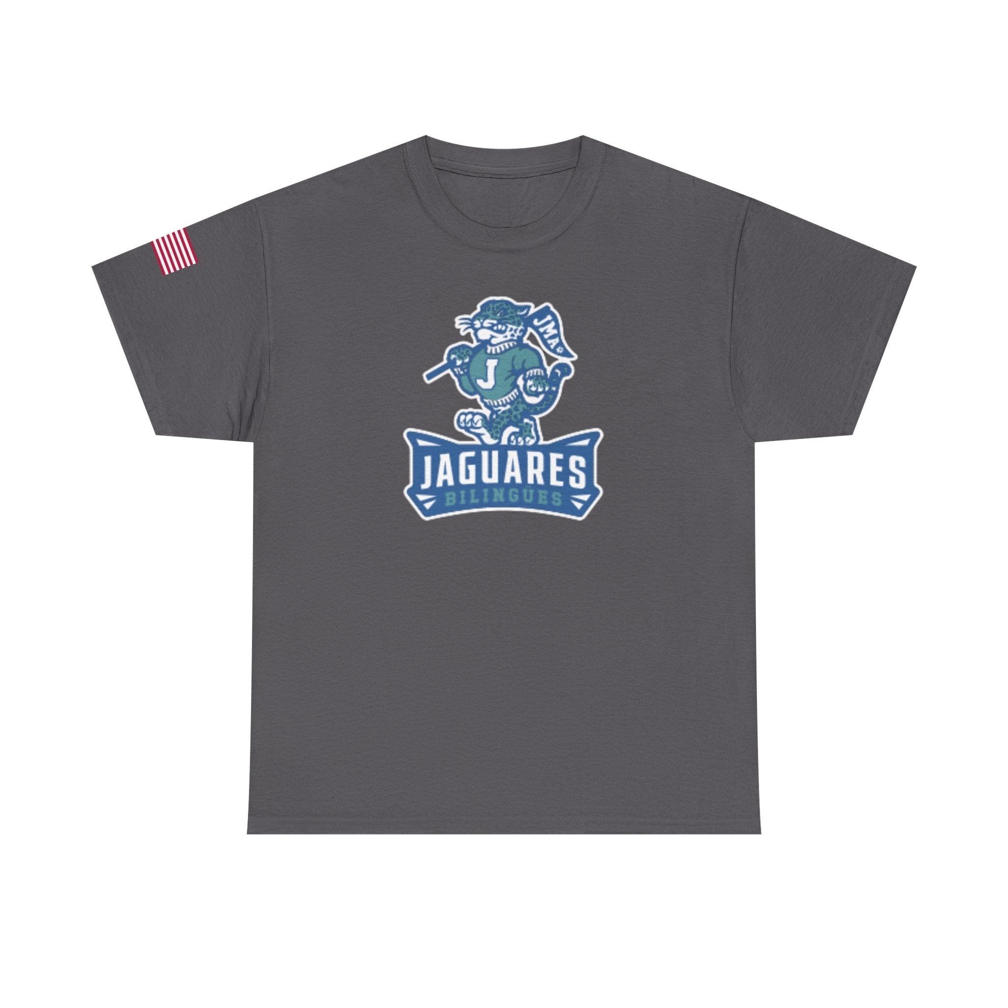 JMA Jaguares w/American Flag Unisex Heavy Cotton Tee