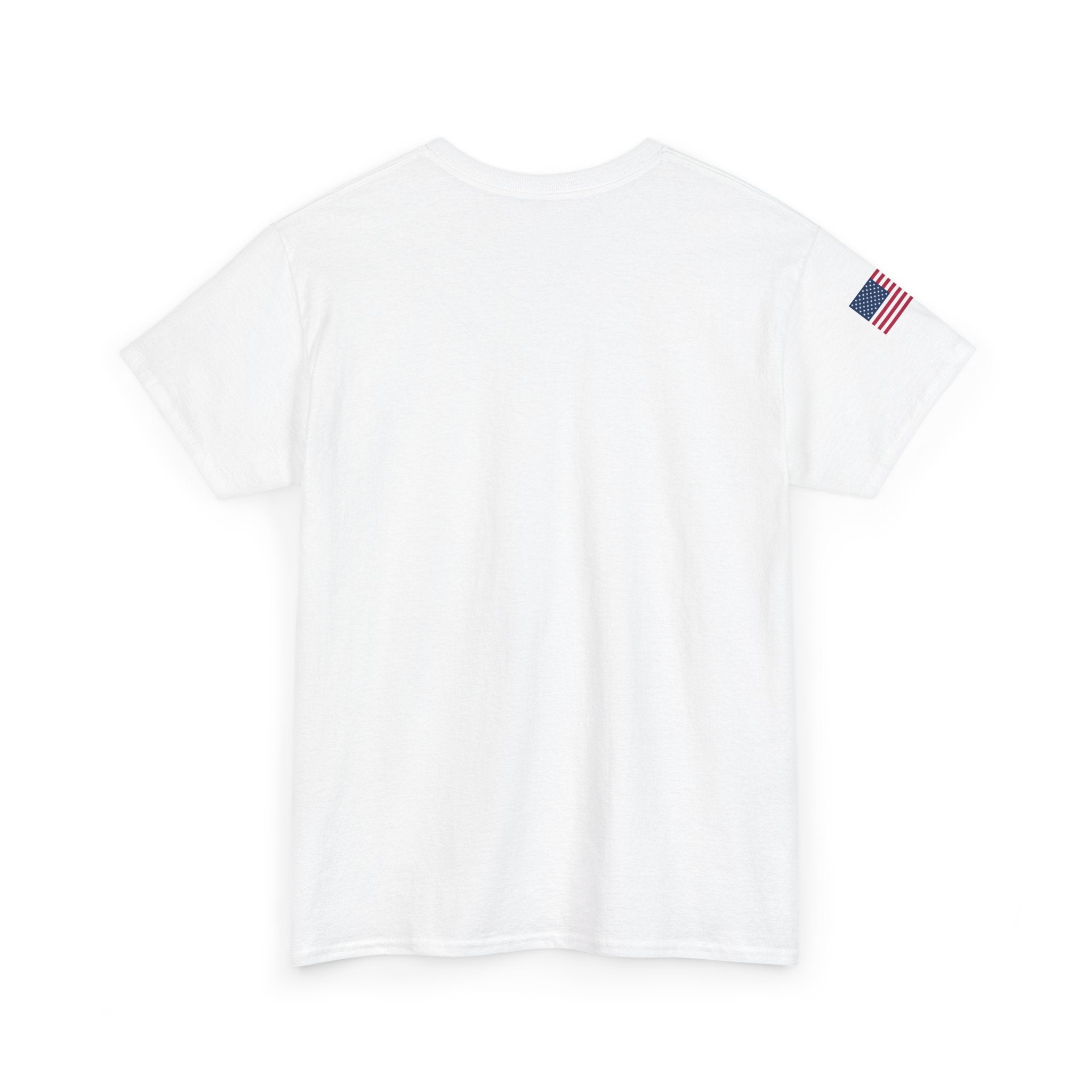Jim Maples Text w/ American Flag Unisex Heavy Cotton Tee