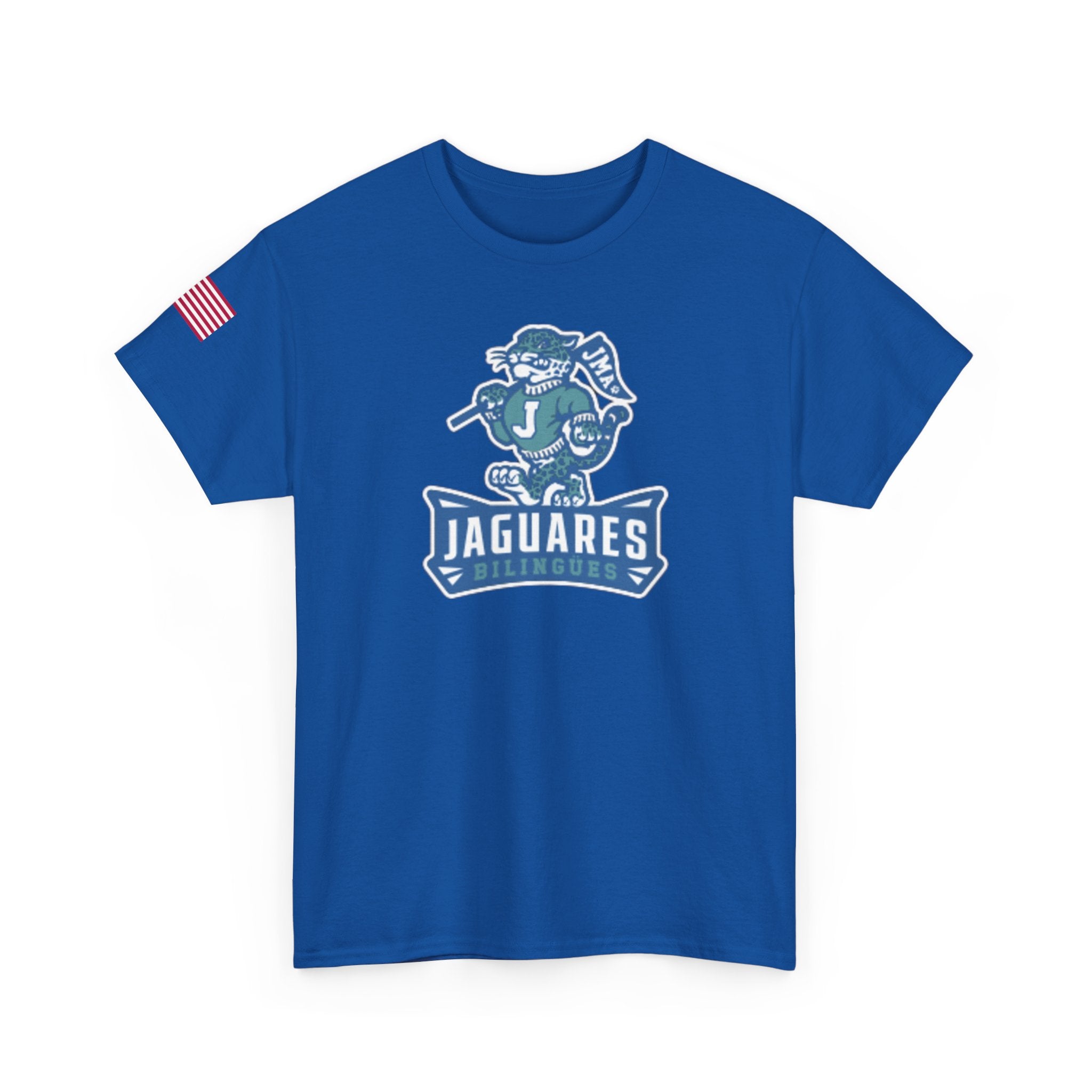 JMA Jaguares w/American Flag Unisex Heavy Cotton Tee