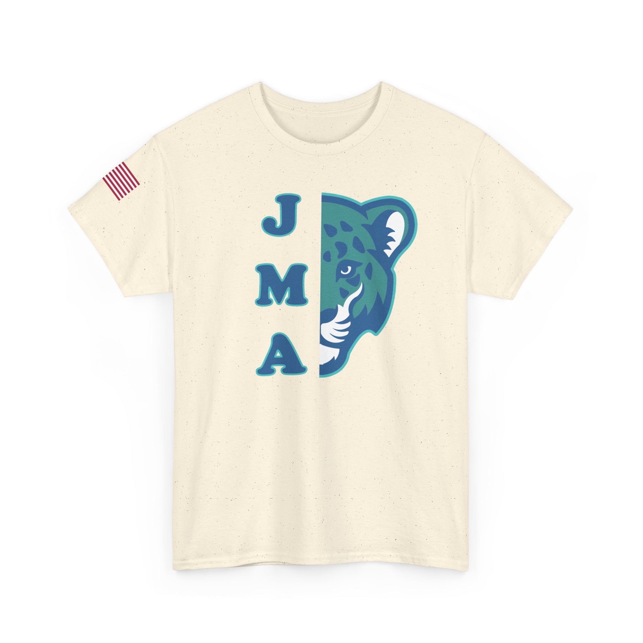 JMA Jag w/American Flag Unisex Heavy Cotton Tee