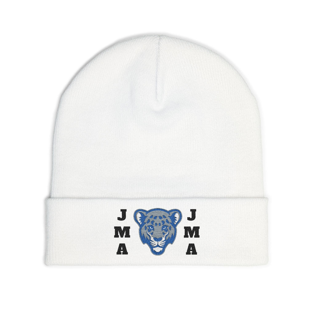 Embroidered Jaguar Knit Beanie for Cozy Style