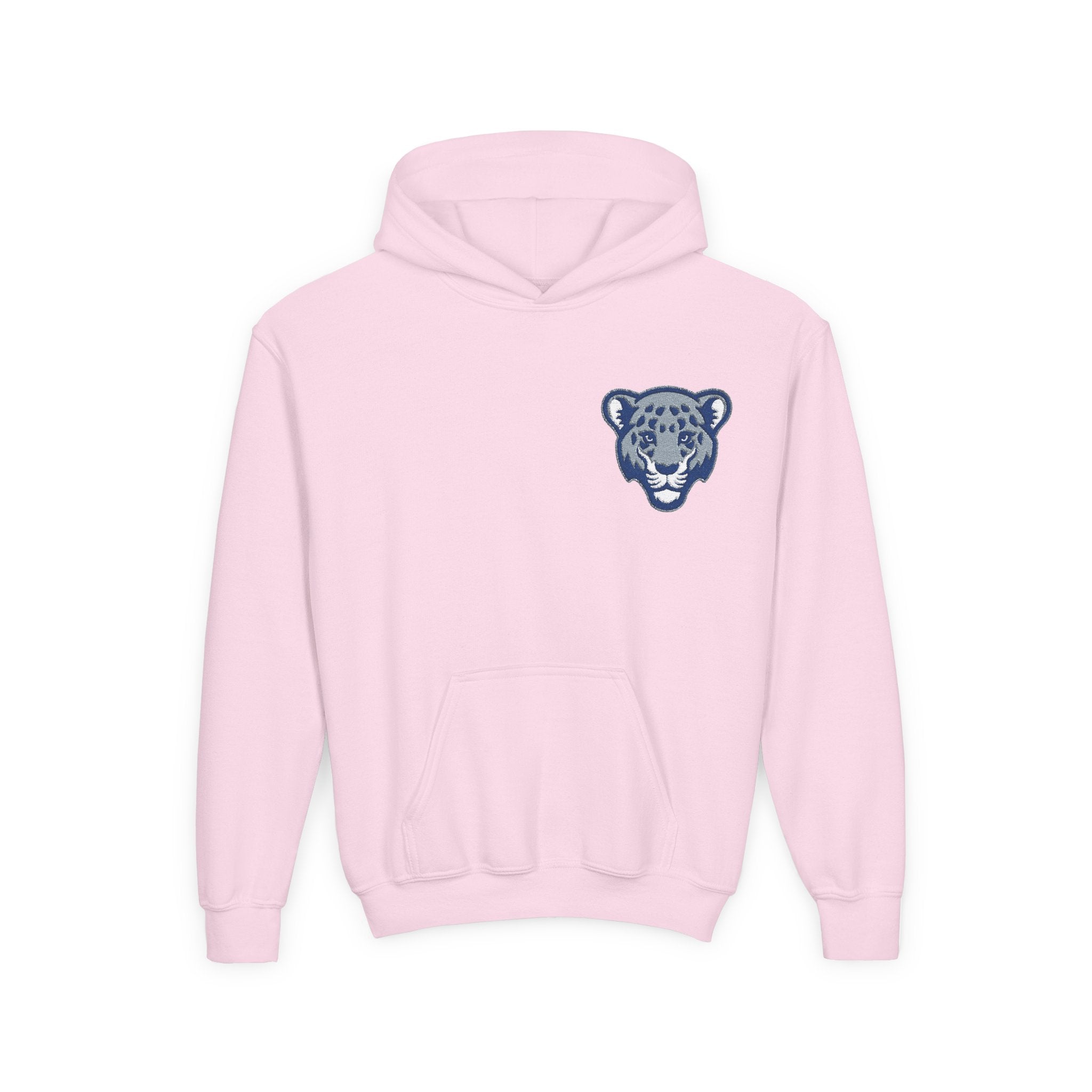 Jaguar Face Embroidered Youth Hoodie - Soft, Stylish & Perfect for Kids