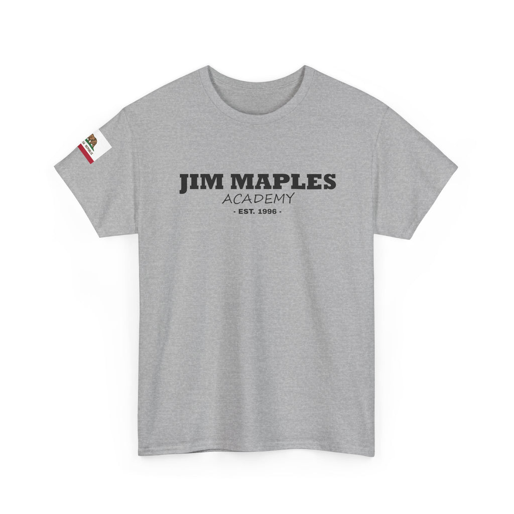Jim Maples Text w/ California Flag Unisex Heavy Cotton Tee