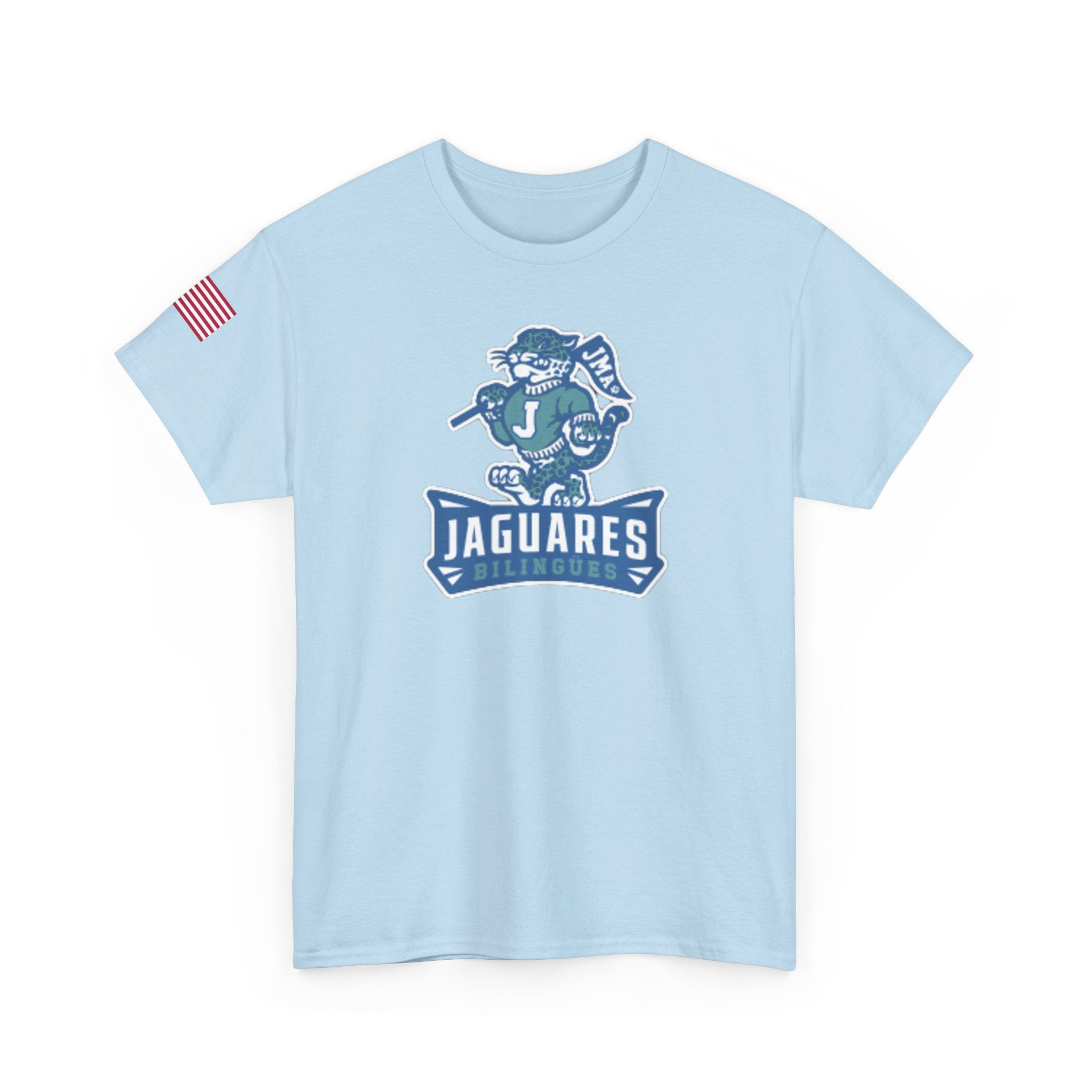 JMA Jaguares w/American Flag Unisex Heavy Cotton Tee