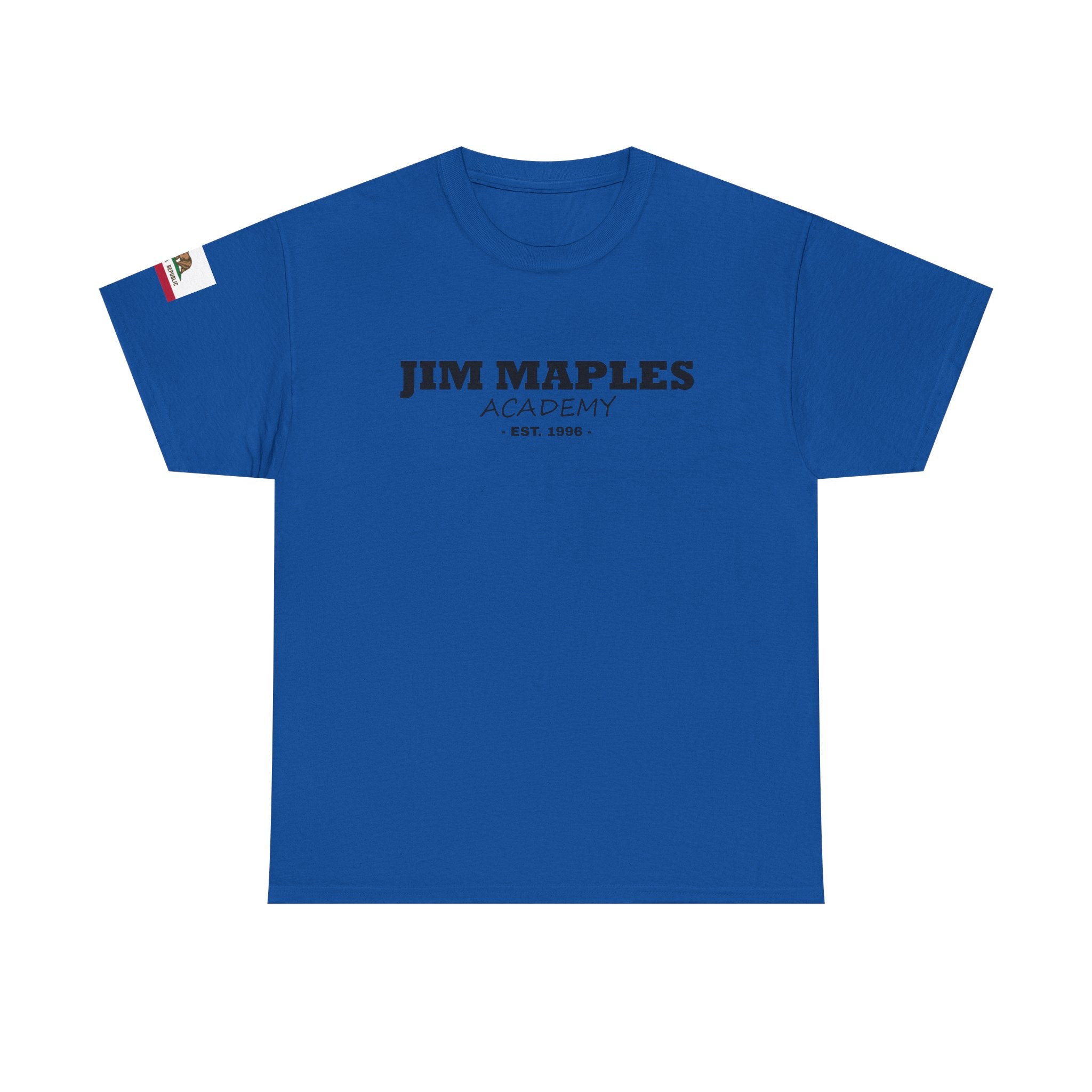 Jim Maples Text w/ California Flag Unisex Heavy Cotton Tee