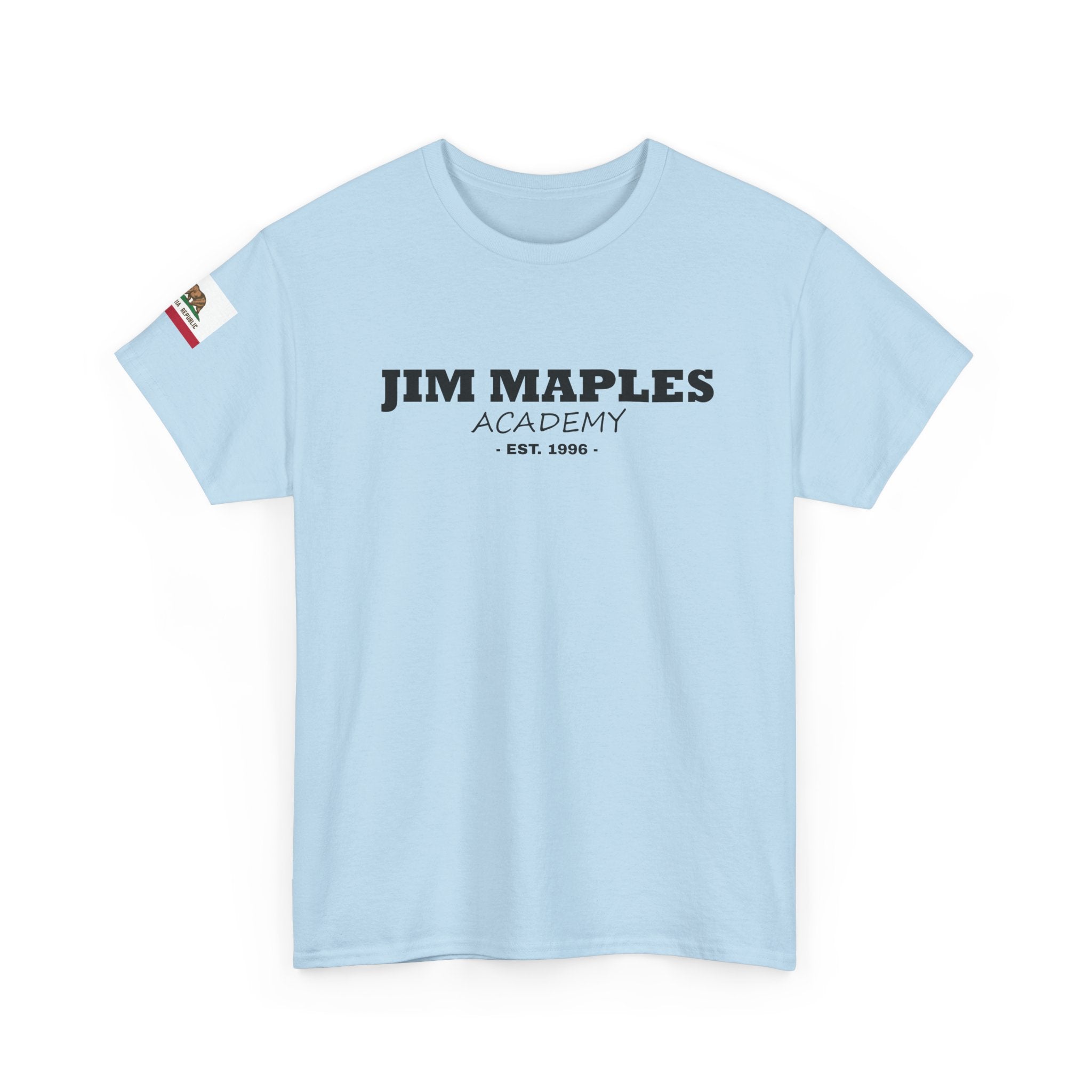 Jim Maples Text w/ California Flag Unisex Heavy Cotton Tee