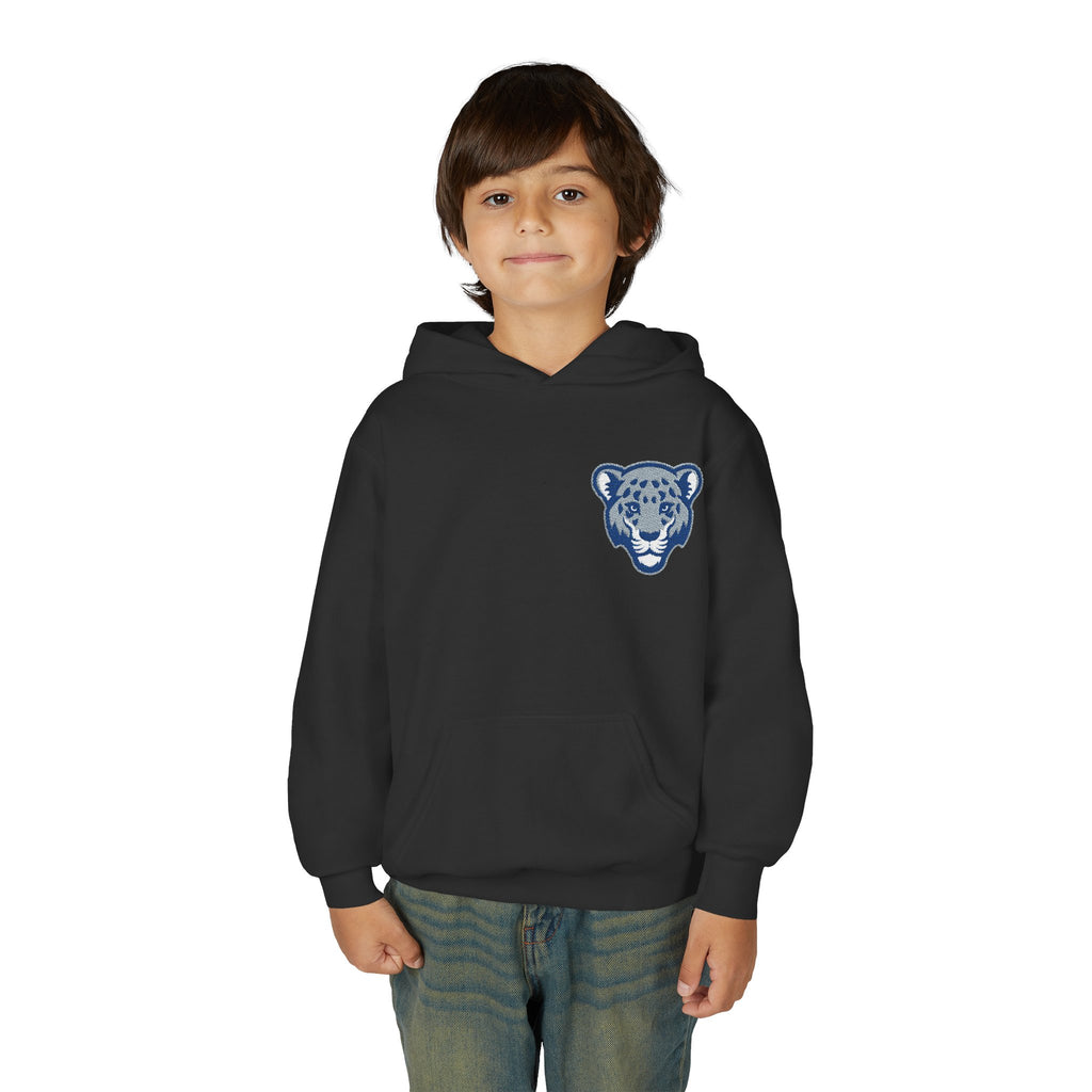 Jaguar Face Embroidered Youth Hoodie - Soft, Stylish & Perfect for Kids