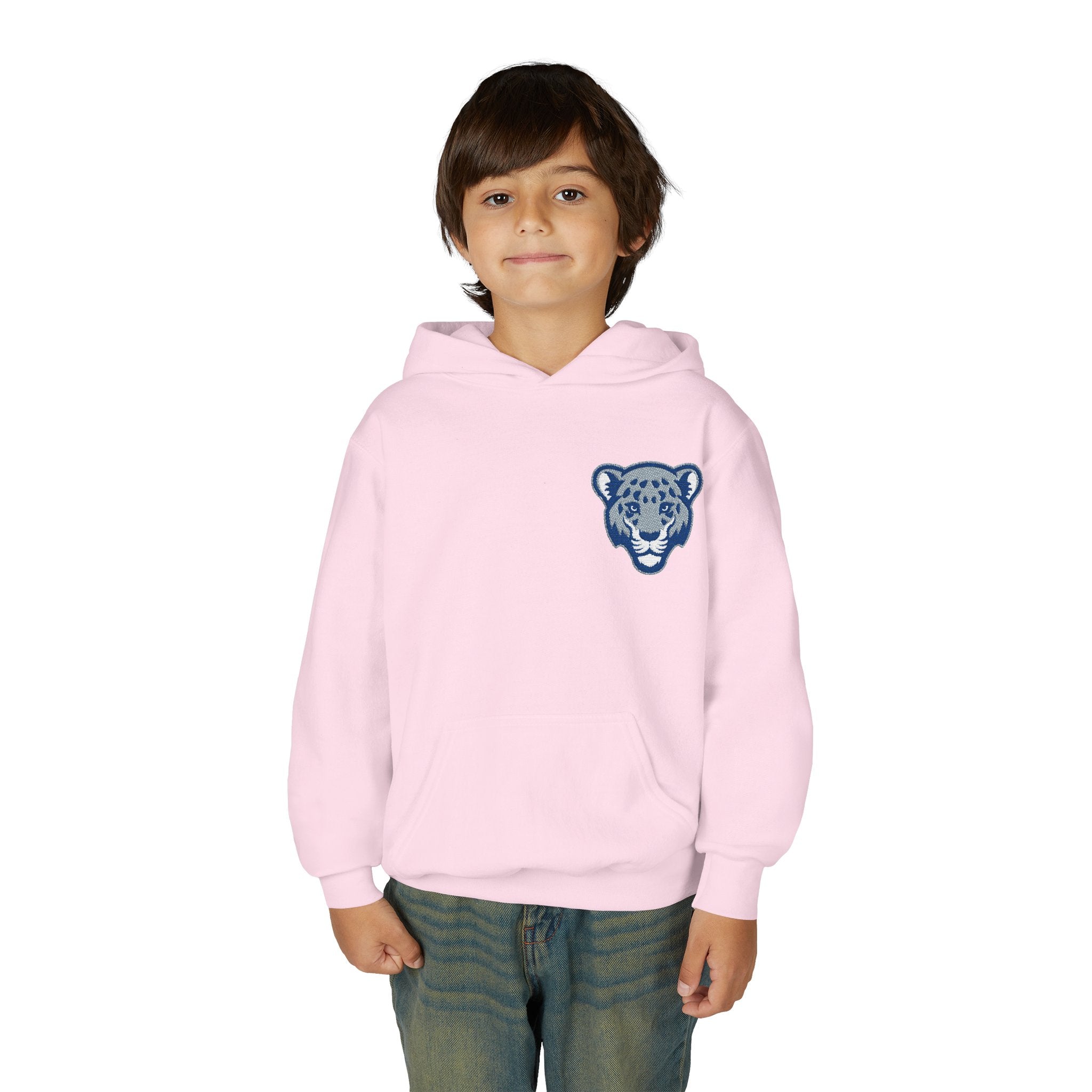 Jaguar Face Embroidered Youth Hoodie - Soft, Stylish & Perfect for Kids