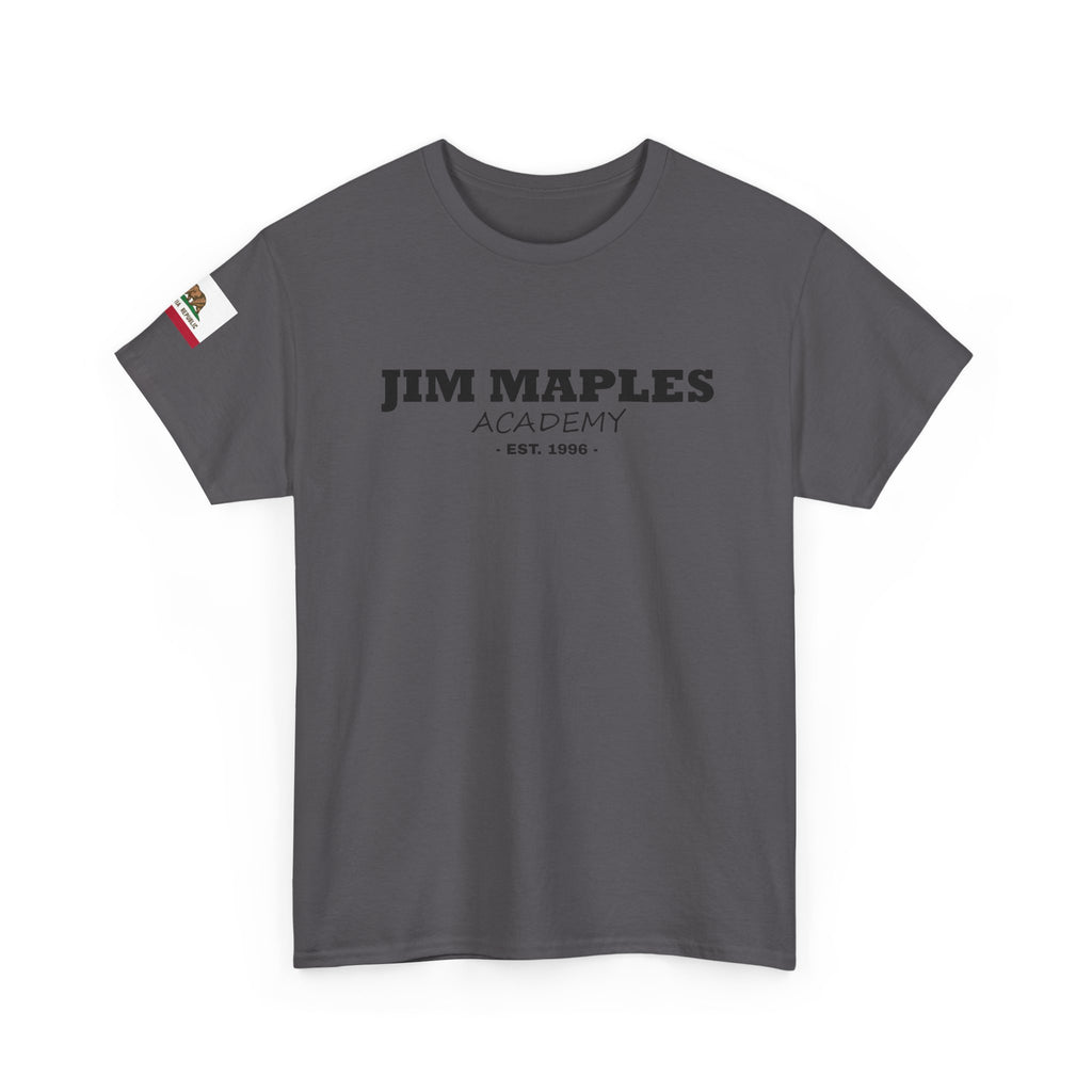 Jim Maples Text w/ California Flag Unisex Heavy Cotton Tee
