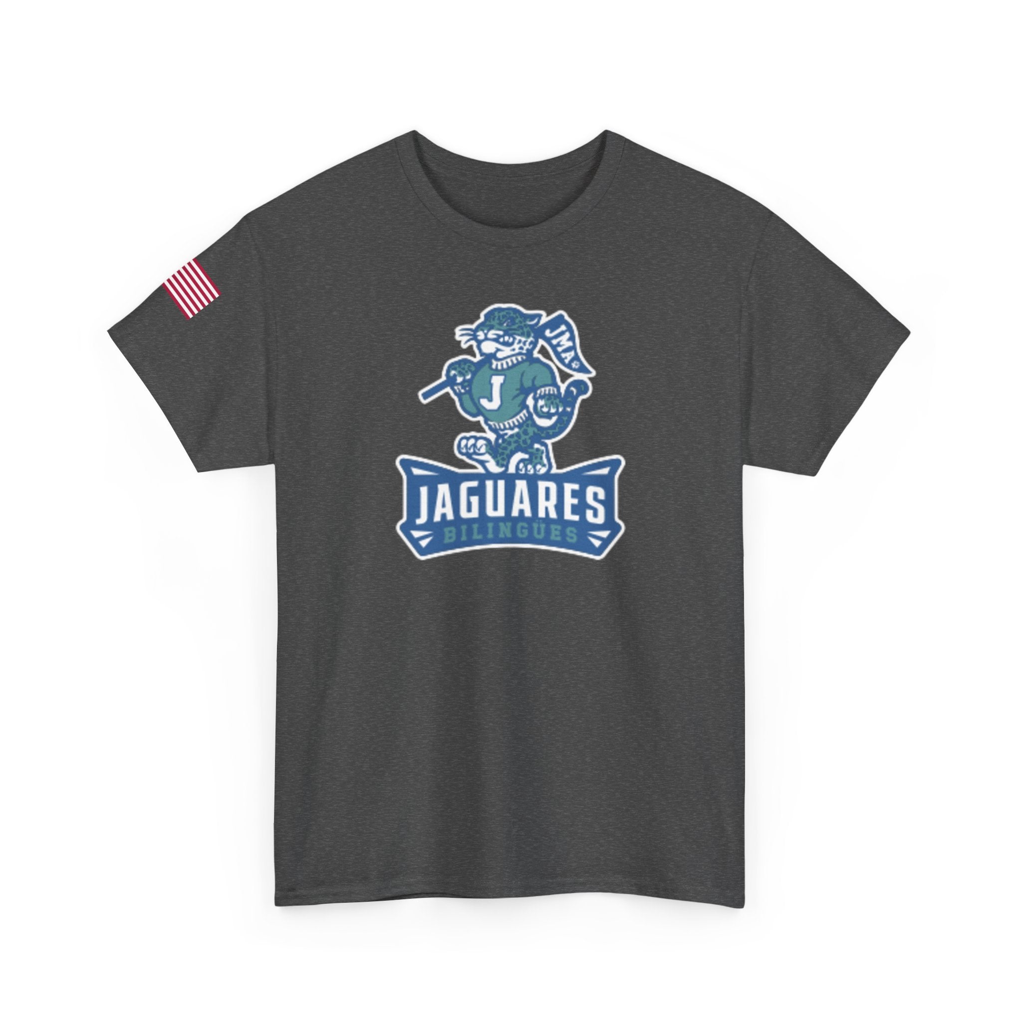 JMA Jaguares w/American Flag Unisex Heavy Cotton Tee